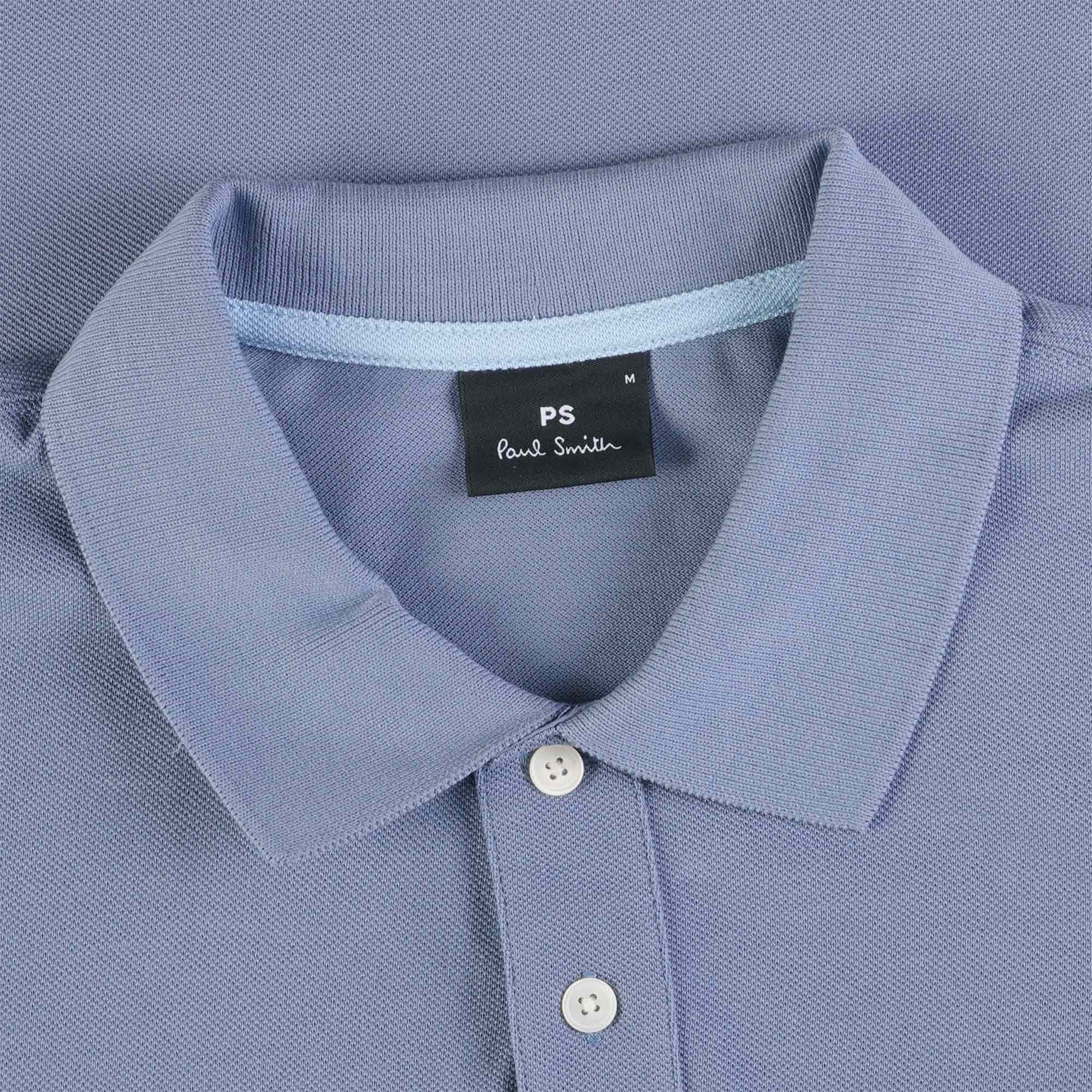 Paul Smith Long Sleeve Regular Fit Polo - Light Blue