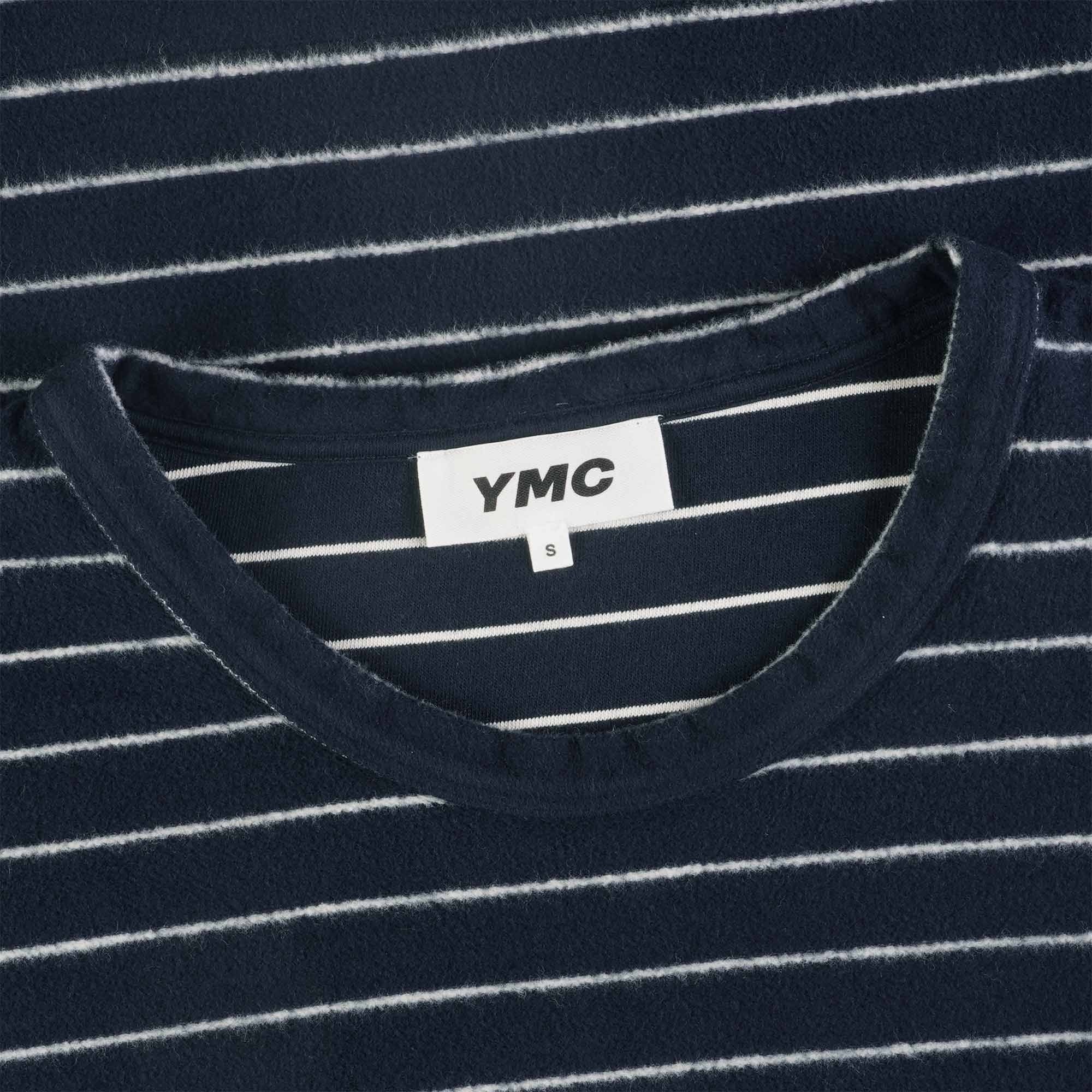 YMC Earth X Sweatshirt - Navy and White