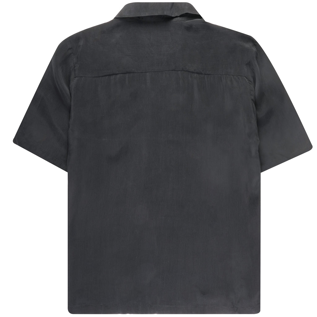 Oftt Grandpa Cool Vegan Silk Shirt - Charcoal