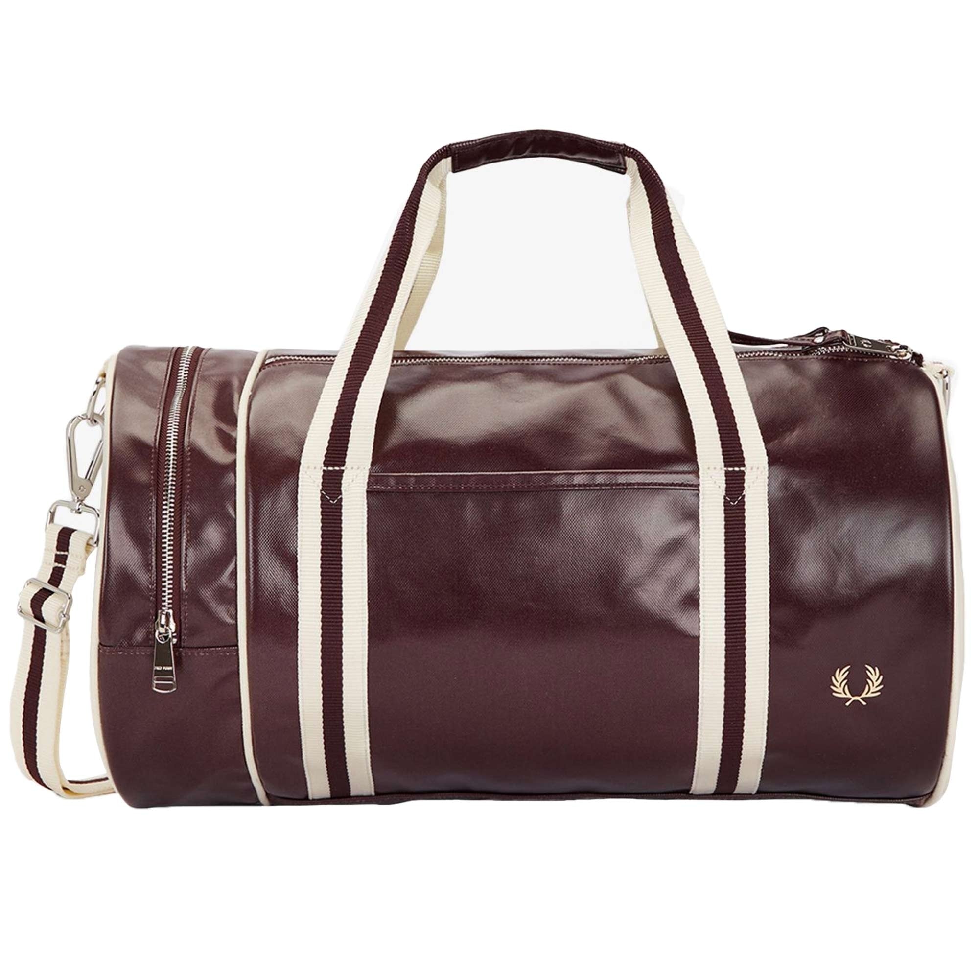 Fred Perry Classic Barrel Bag - Oxblood