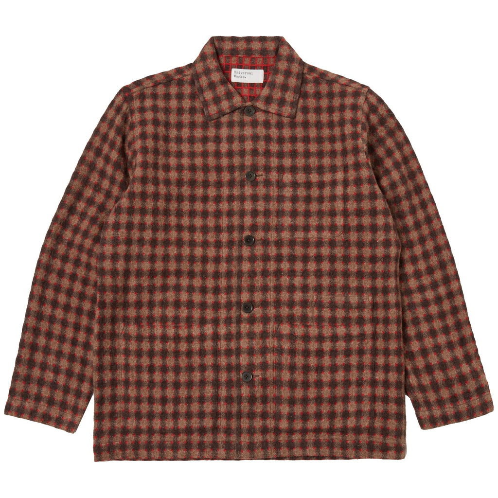Universal Works Bakers Overshirt - Brown
