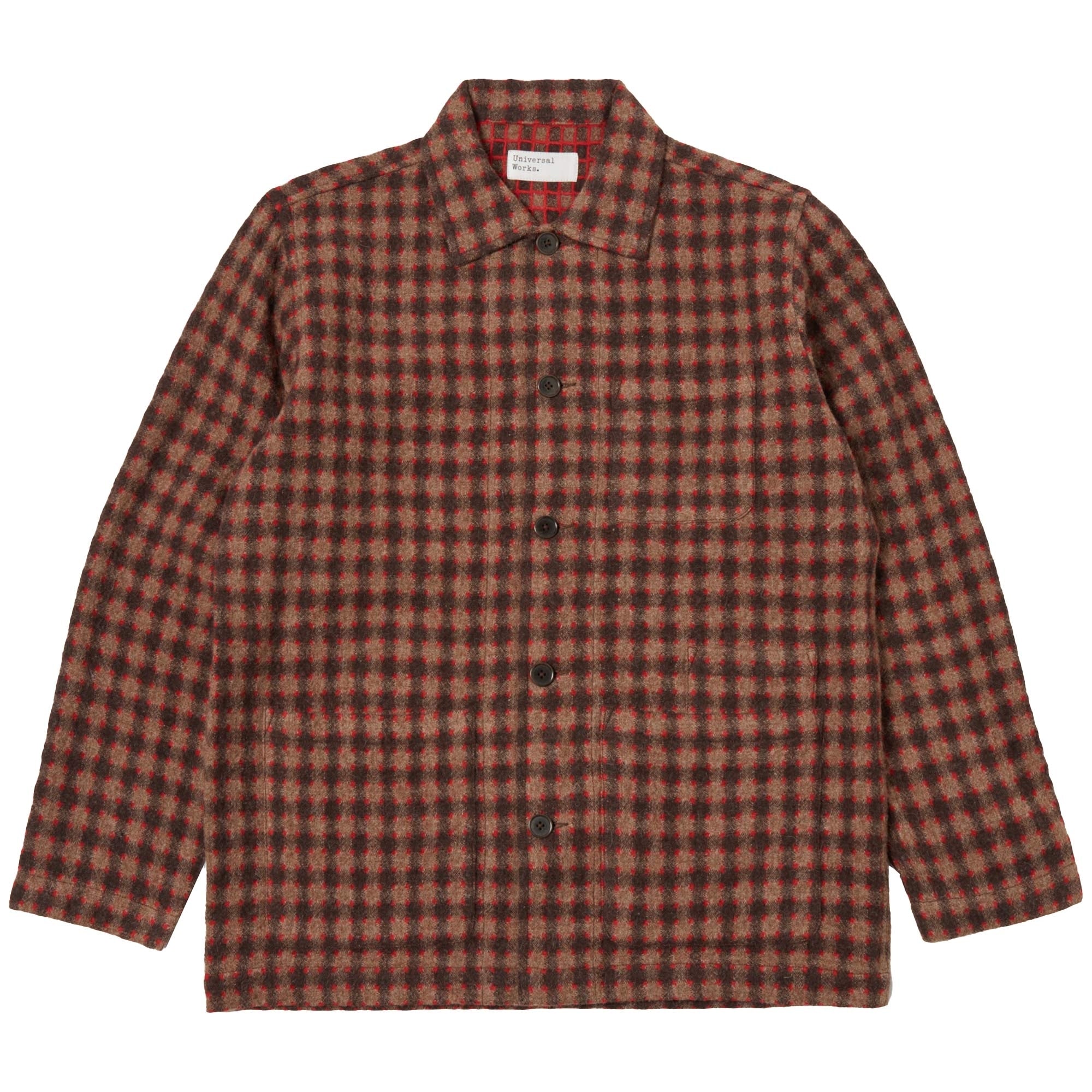 Universal Works Bakers Overshirt - Brown