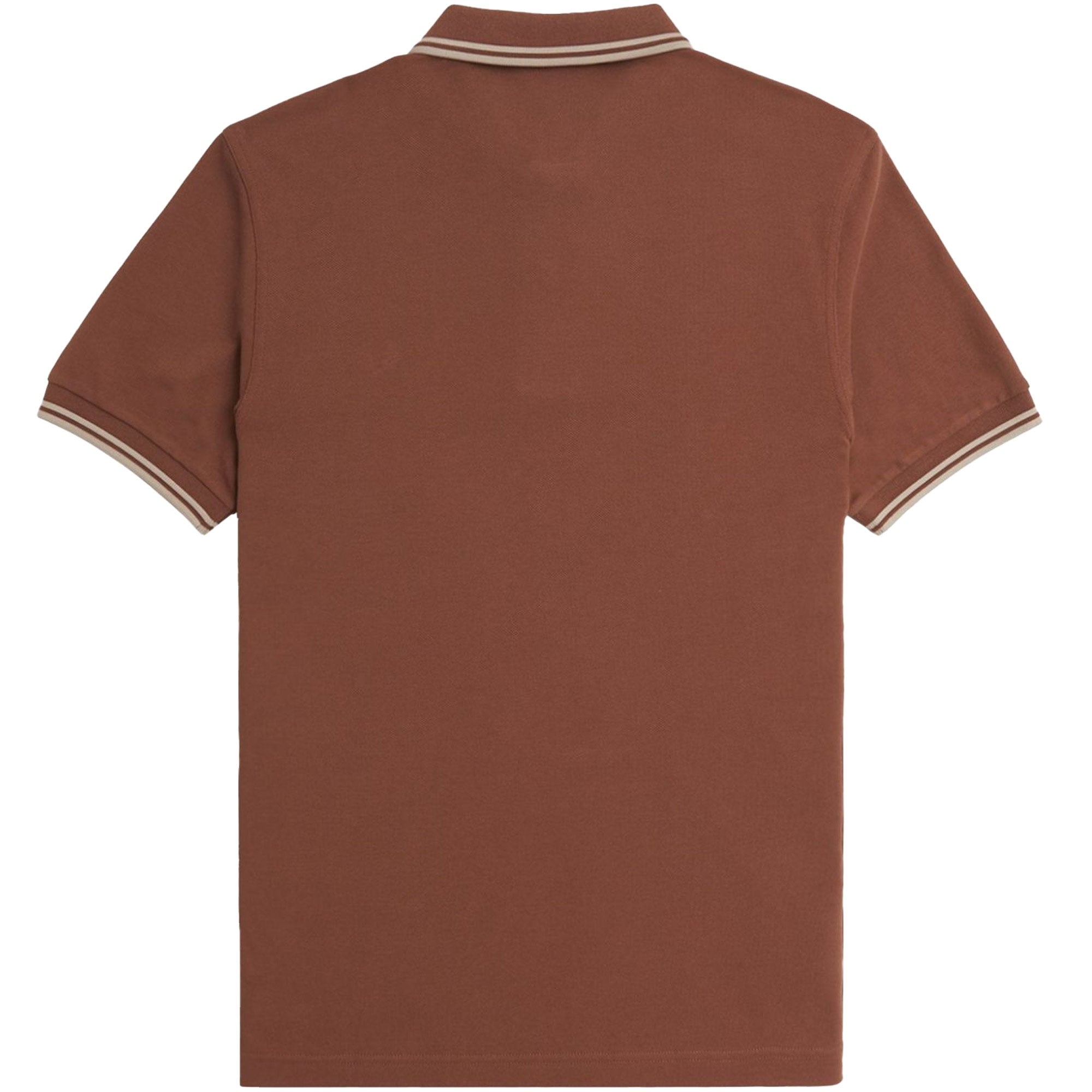 Fred Perry M3600 Twin Tipped Polo Shirt - Whiskey Brown