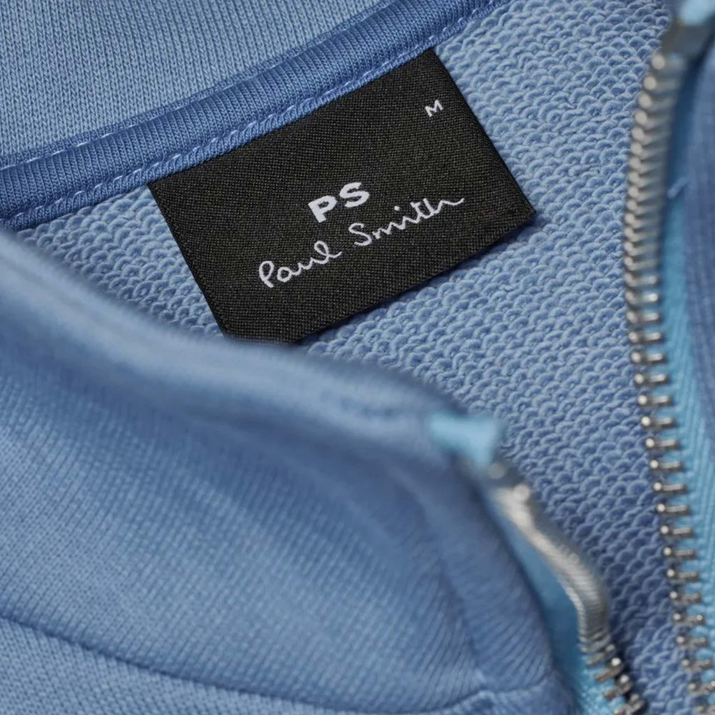 Paul Smith Quarter Zip Sweatshirt - Grey Blue