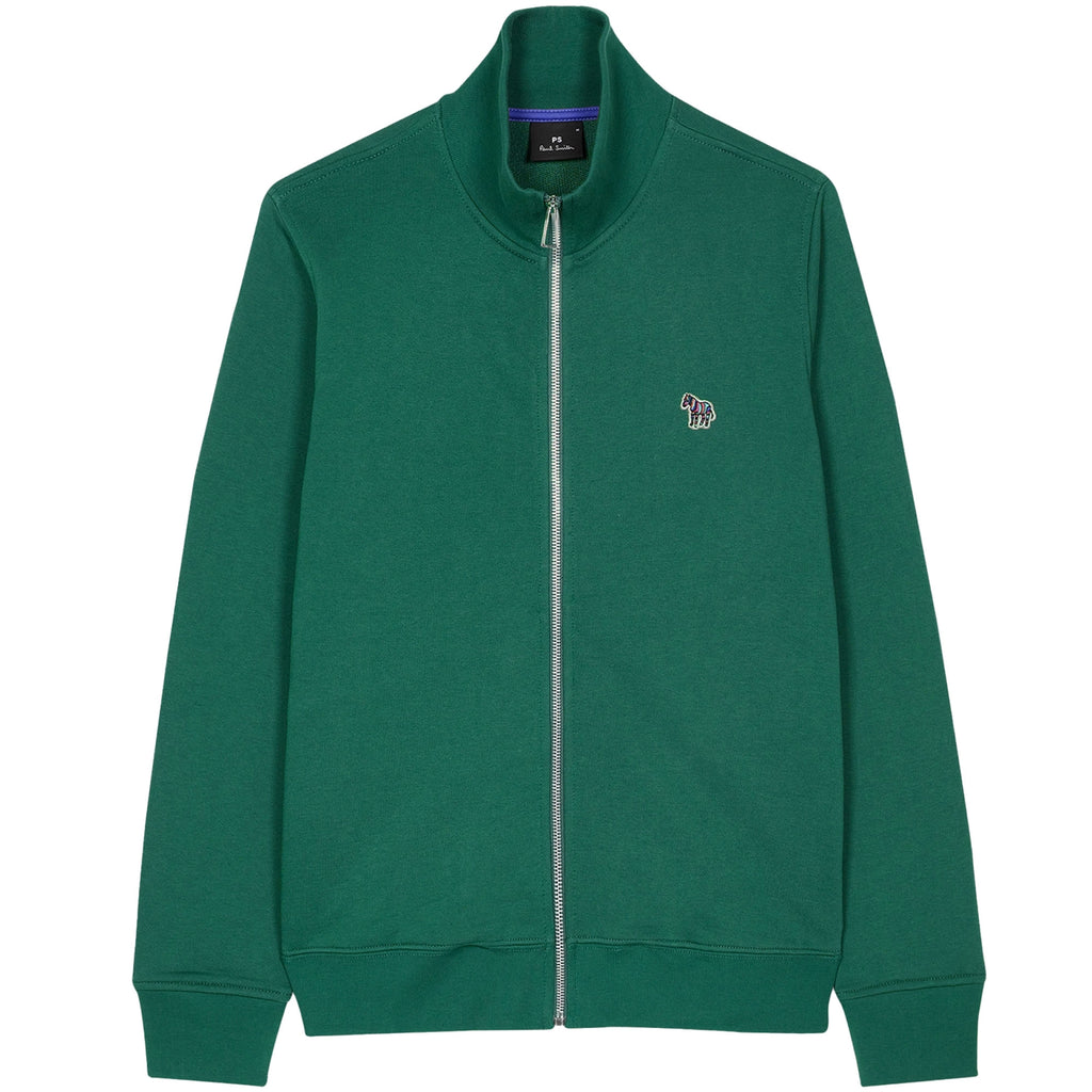 Paul Smith Zebra Logo Organic Cotton Zip Sweatshirt - Inky Blue