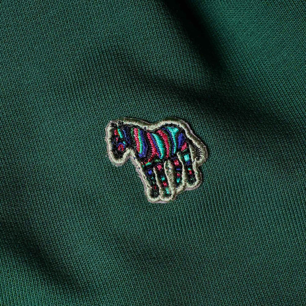 Paul Smith Zebra Logo Organic Cotton Zip Sweatshirt - Inky Blue