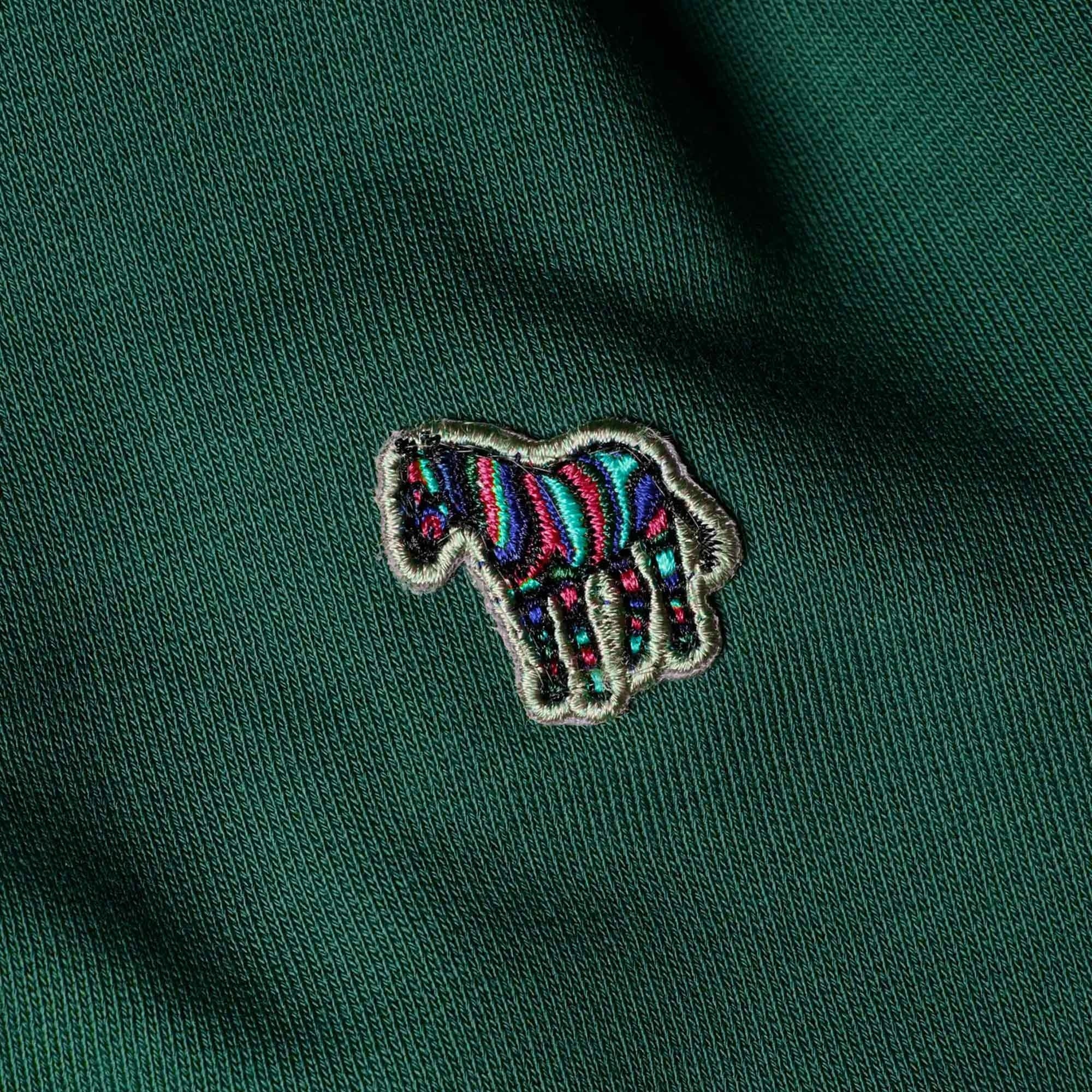 Paul Smith Zebra Logo Organic Cotton Zip Sweatshirt - Inky Blue