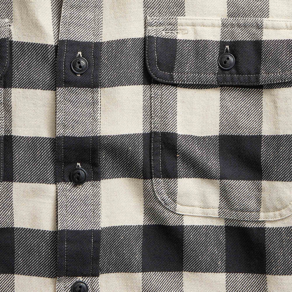 RRL by Ralph Lauren Buffalo Check Twill Workshirt - Black