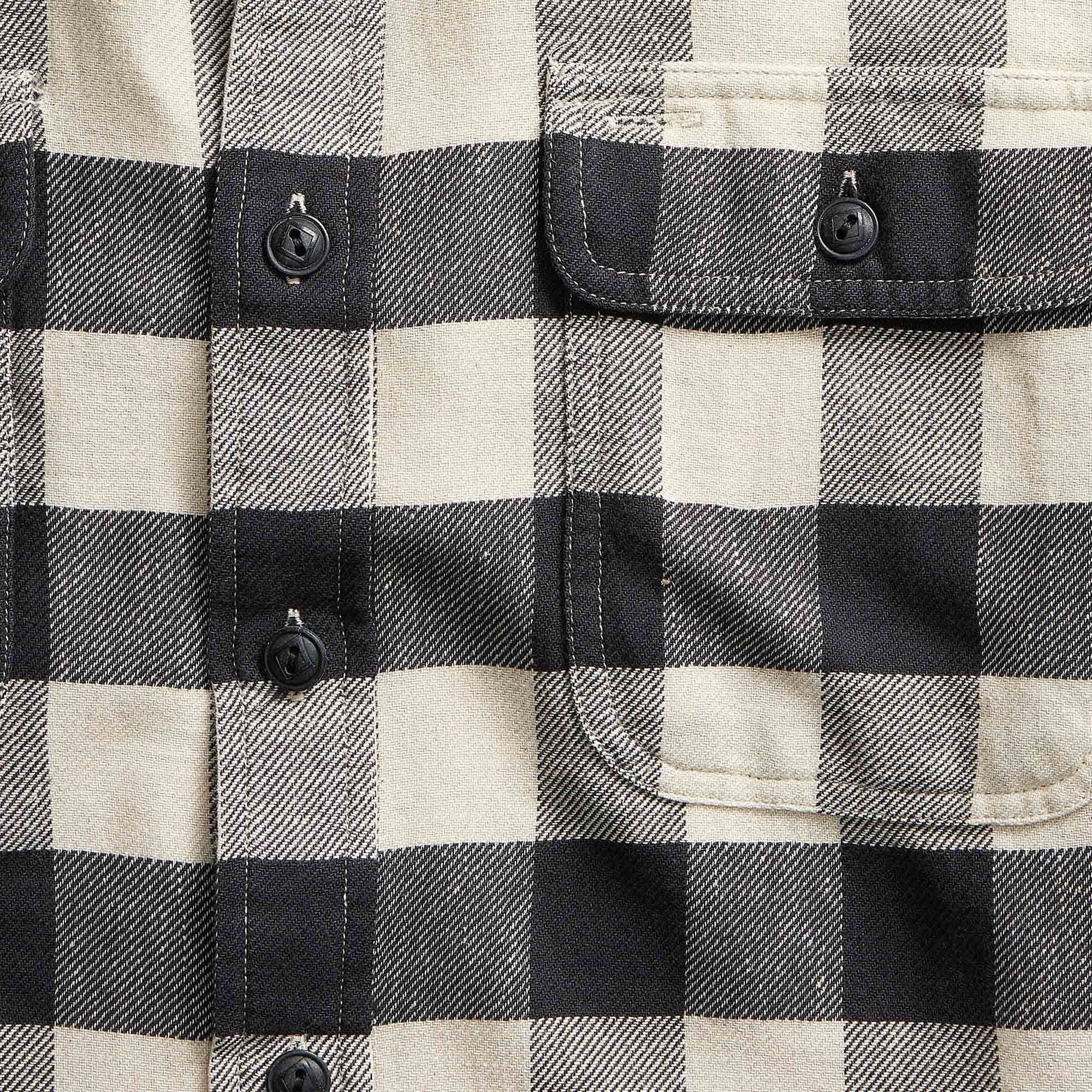 Buffalo Check Twill Workshirt - Black