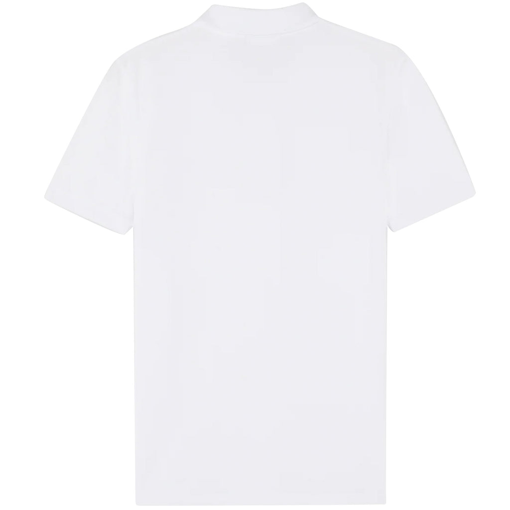 Maison Kitsune Fox Head Patch Polo Shirt - White