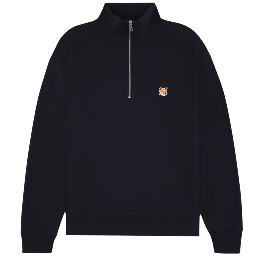 Maison Kitsune 1/2 Zip Sweatshirt - Black