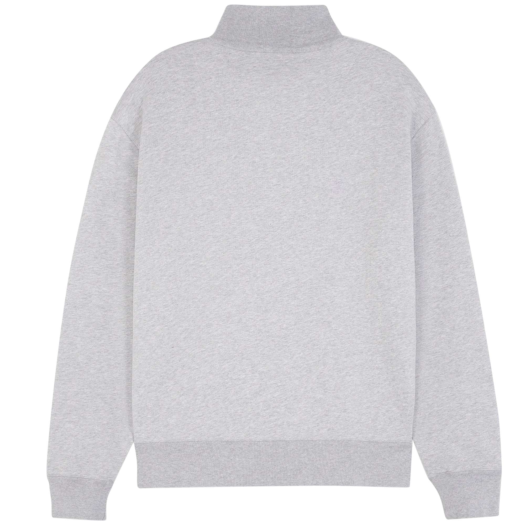 Maison Kitsune 1/2 Zip Sweatshirt - Light Grey