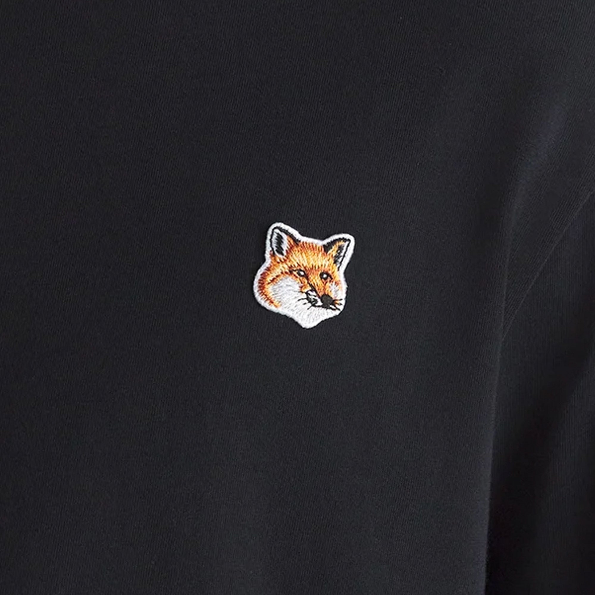 Maison Kitsune Fox Head Patch T-Shirt - Black