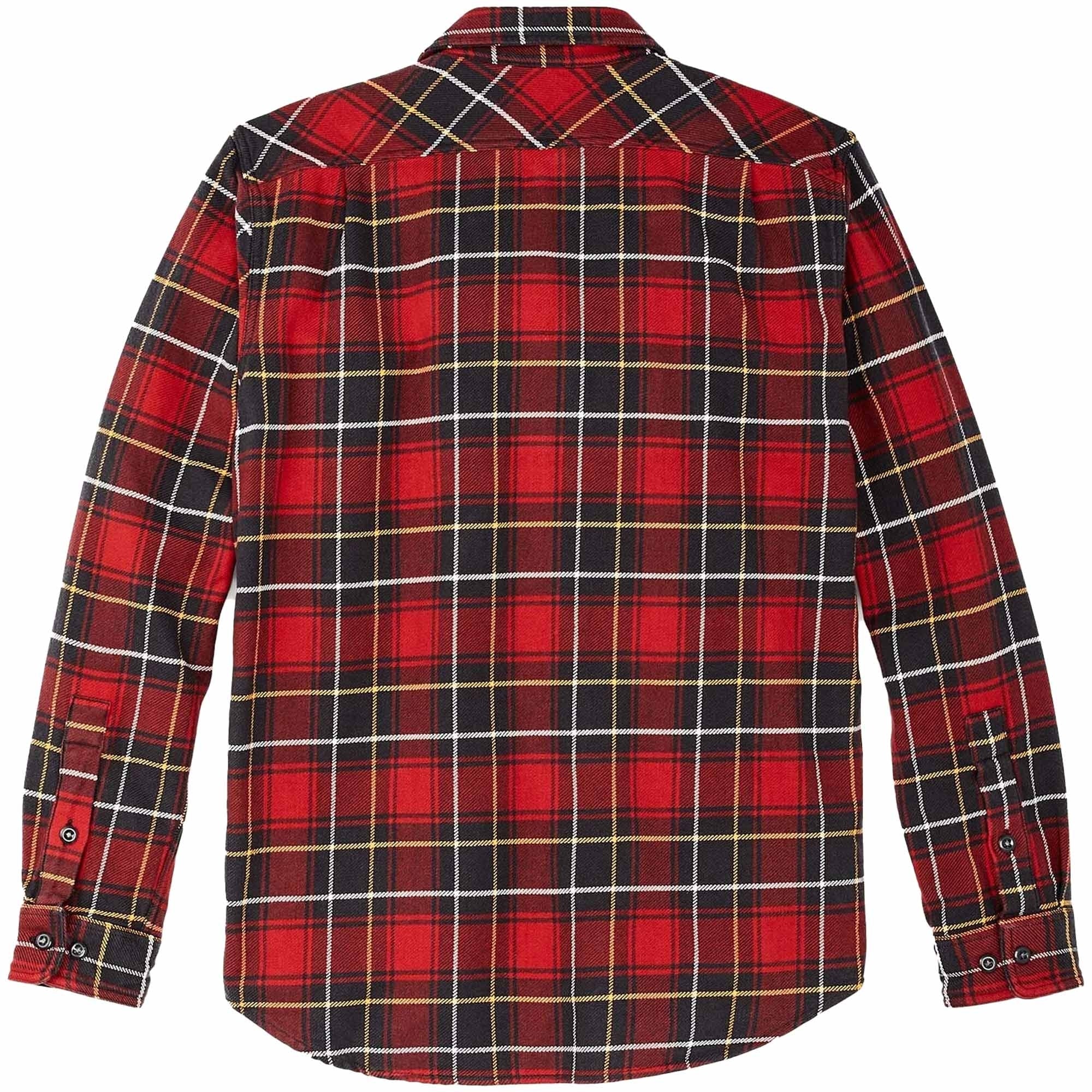 Filson Vintage Flannel Work Shirt - Red Charcoal