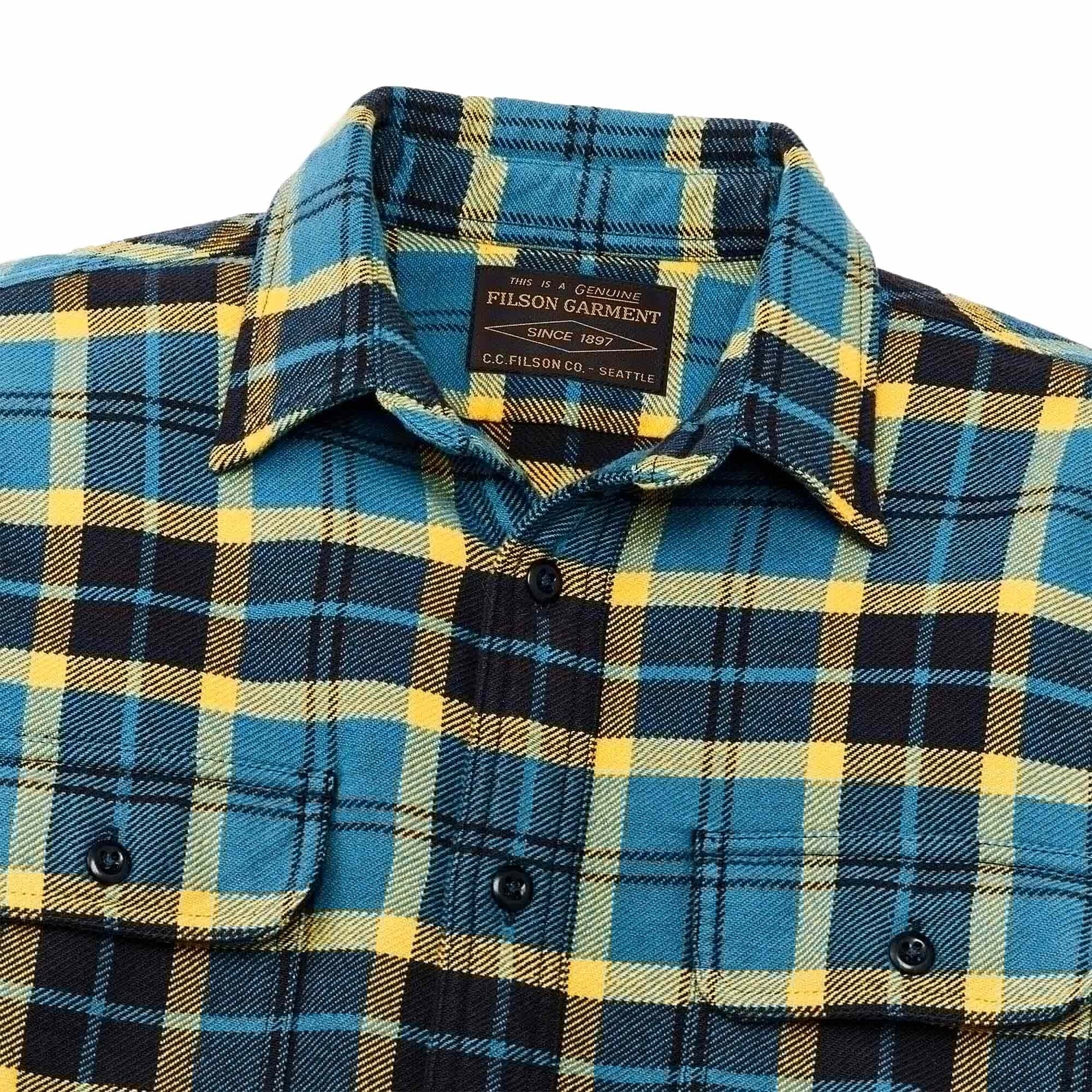 Filson Vintage Flannel Work Shirt - Blue Ash