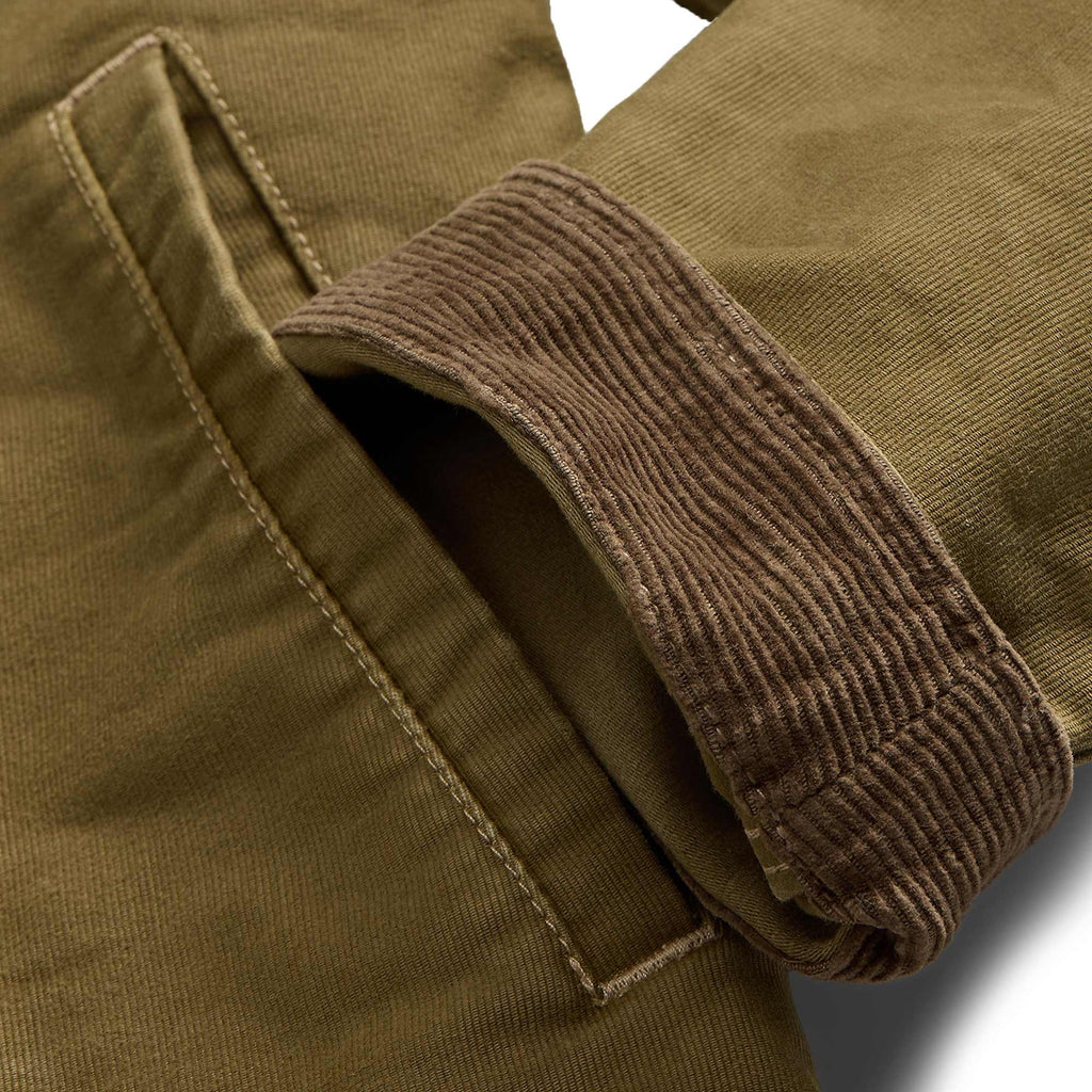 RRL by Ralph Lauren Corduroy-Collar Cotton Deck Jacket - Khaki Drab