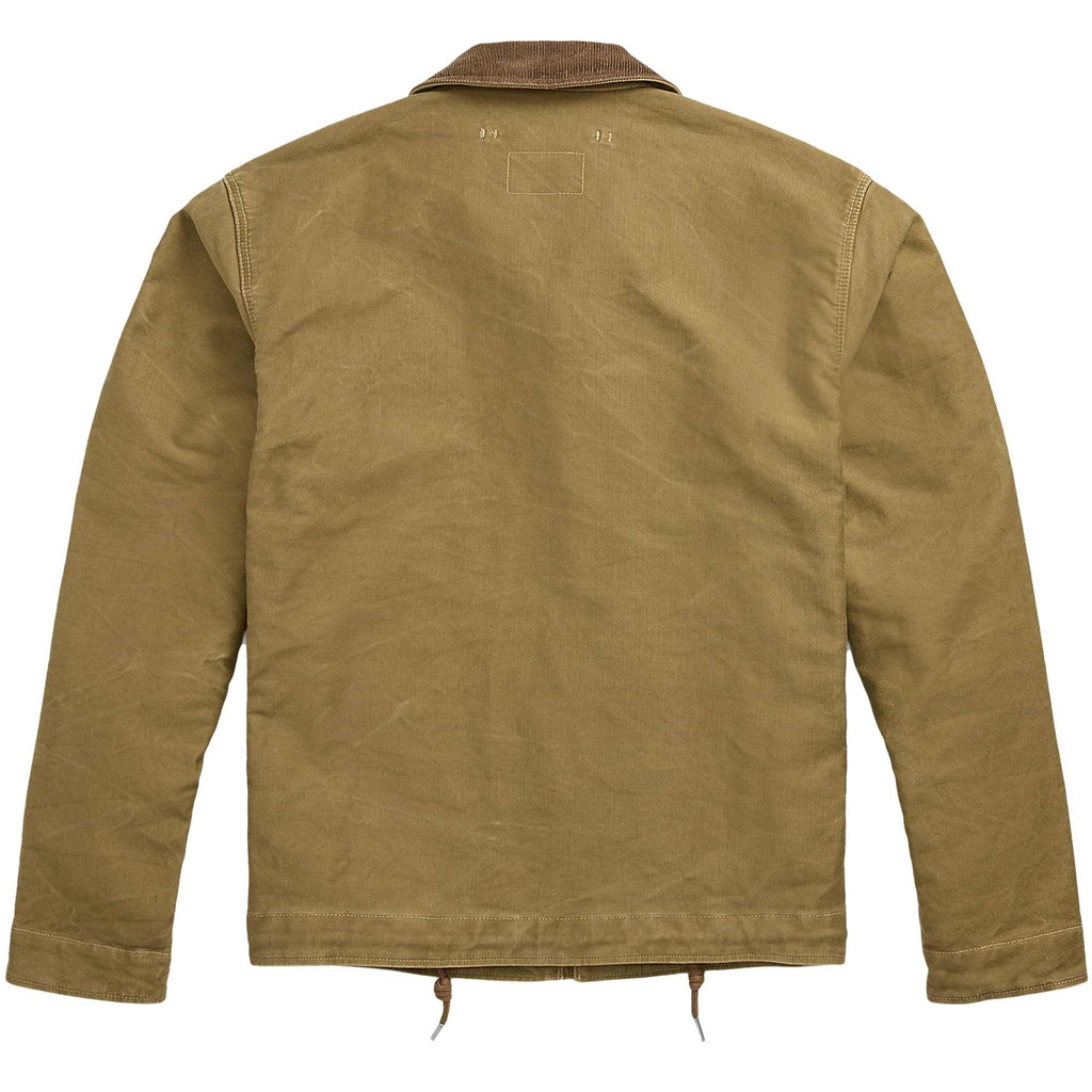 RRL by Ralph Lauren Corduroy-Collar Cotton Deck Jacket - Khaki Drab