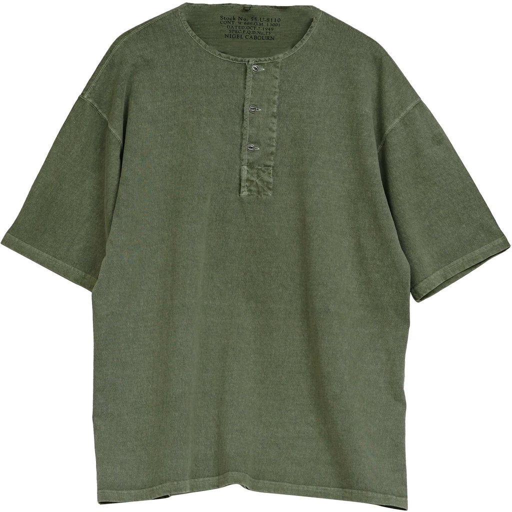 Nigel Cabourn 50s Henley T-Shirt - Green