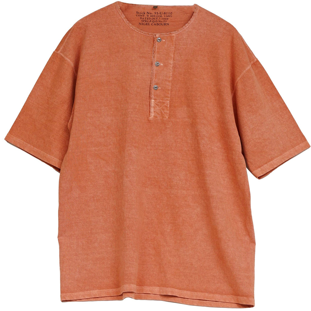 Nigel Cabourn 50s Henley T-Shirt - Orange