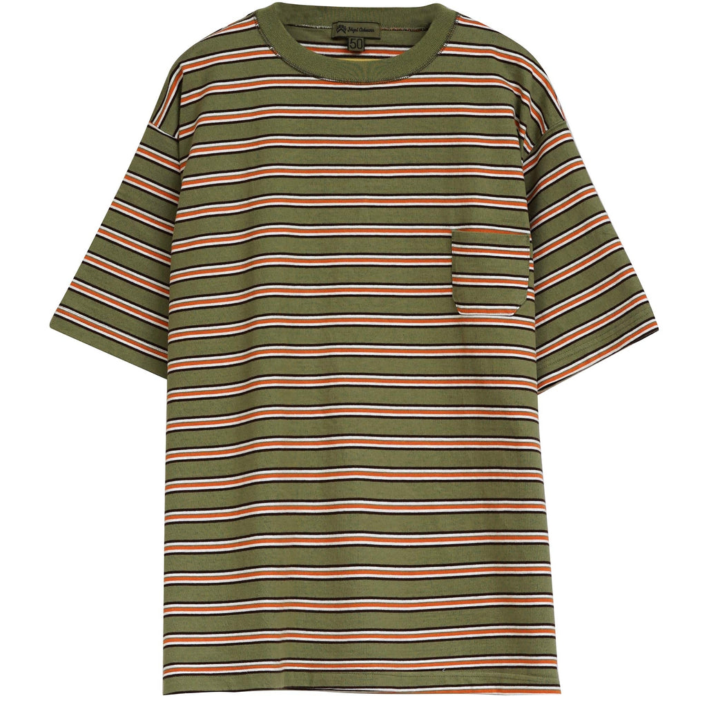 Nigel Cabourn Border T-Shirt - Green