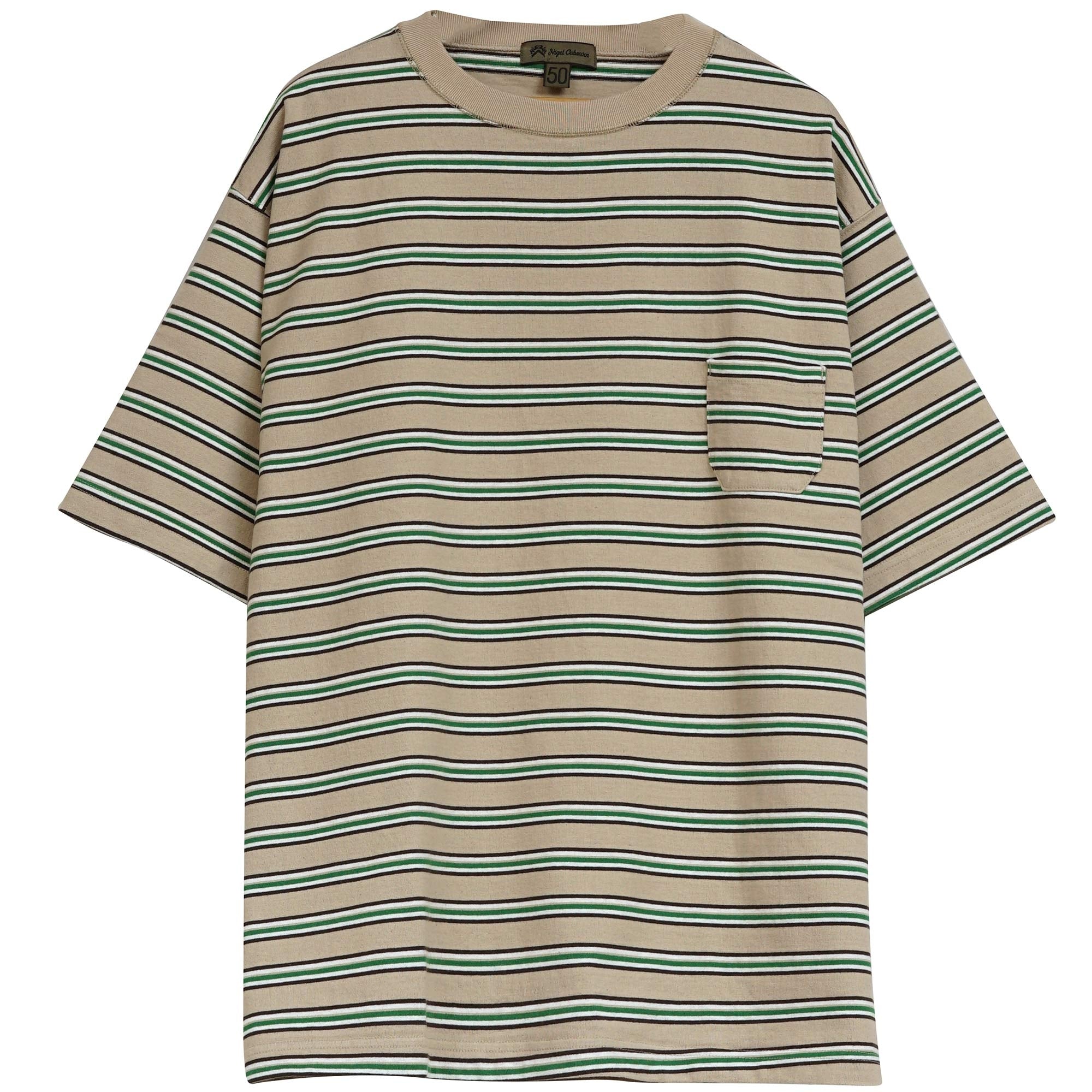 Nigel Cabourn Border T-Shirt - Beige