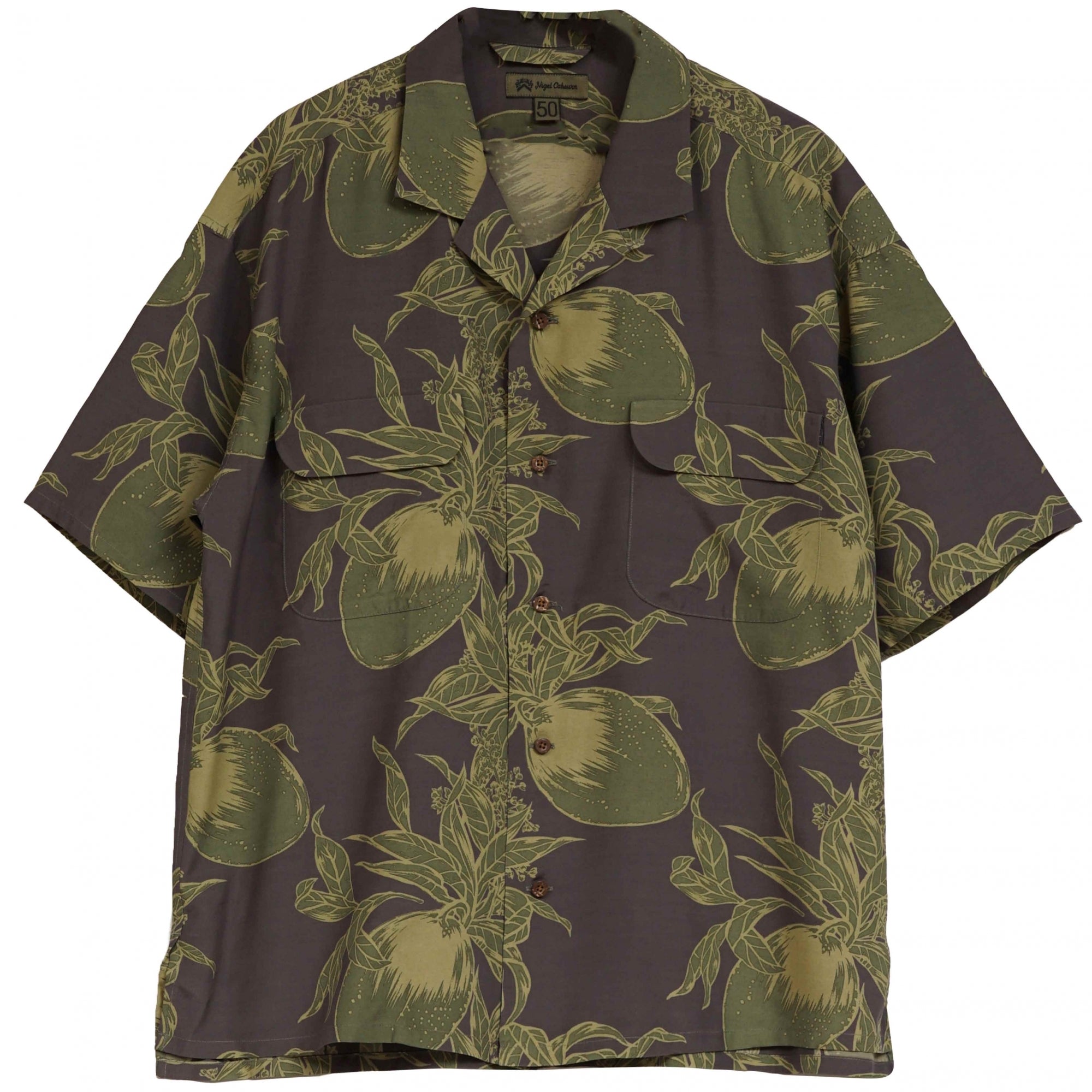 Nigel Cabourn Open Collar Shirt - Grey