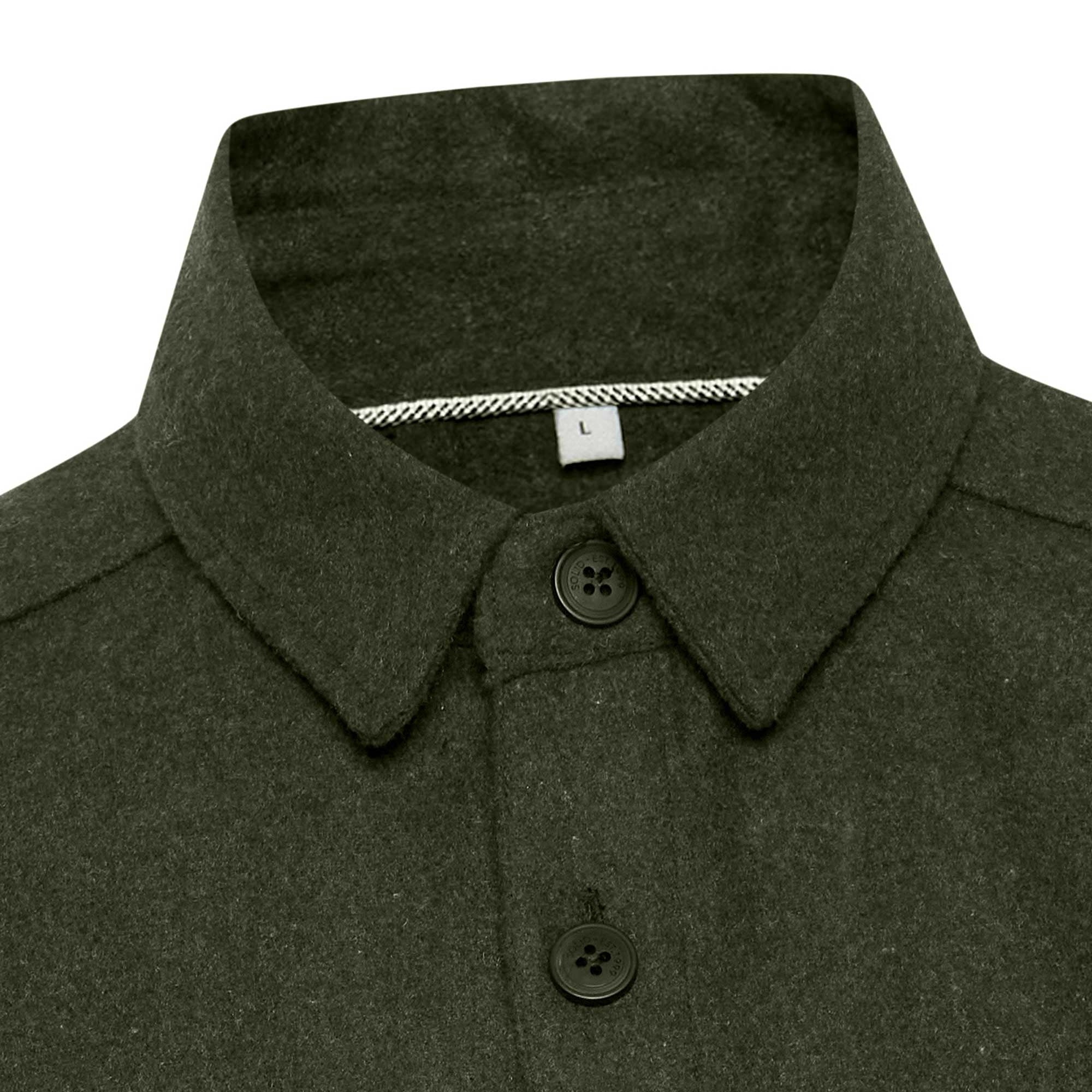 Solid Clothing Tam Overshirt - Thyme