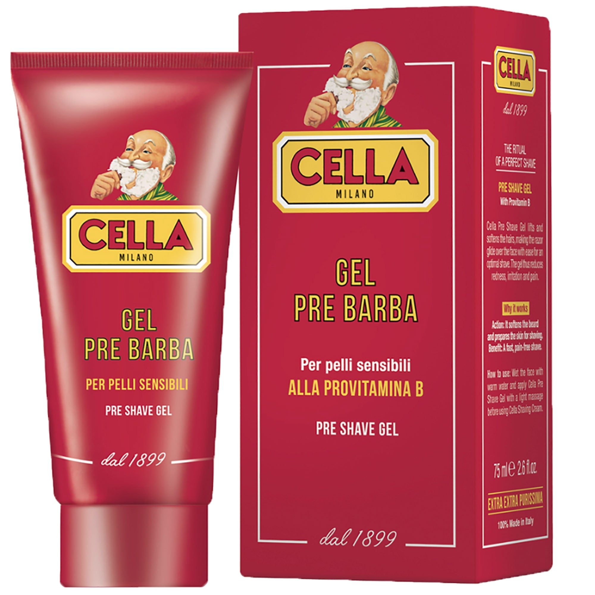 Cella Milano Pre-Shave Gel - Red