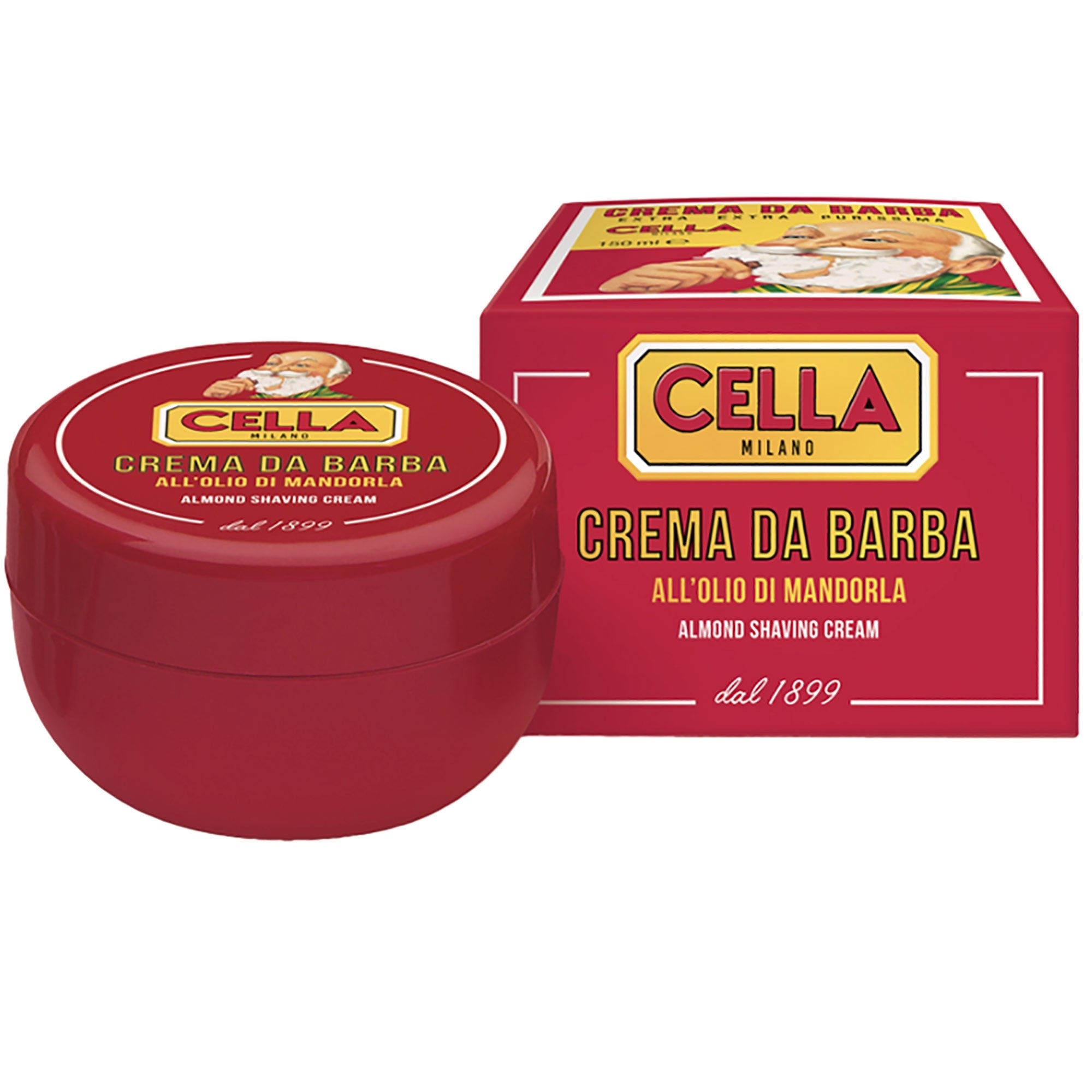 Cella Milano Almond Shaving Cream - Red