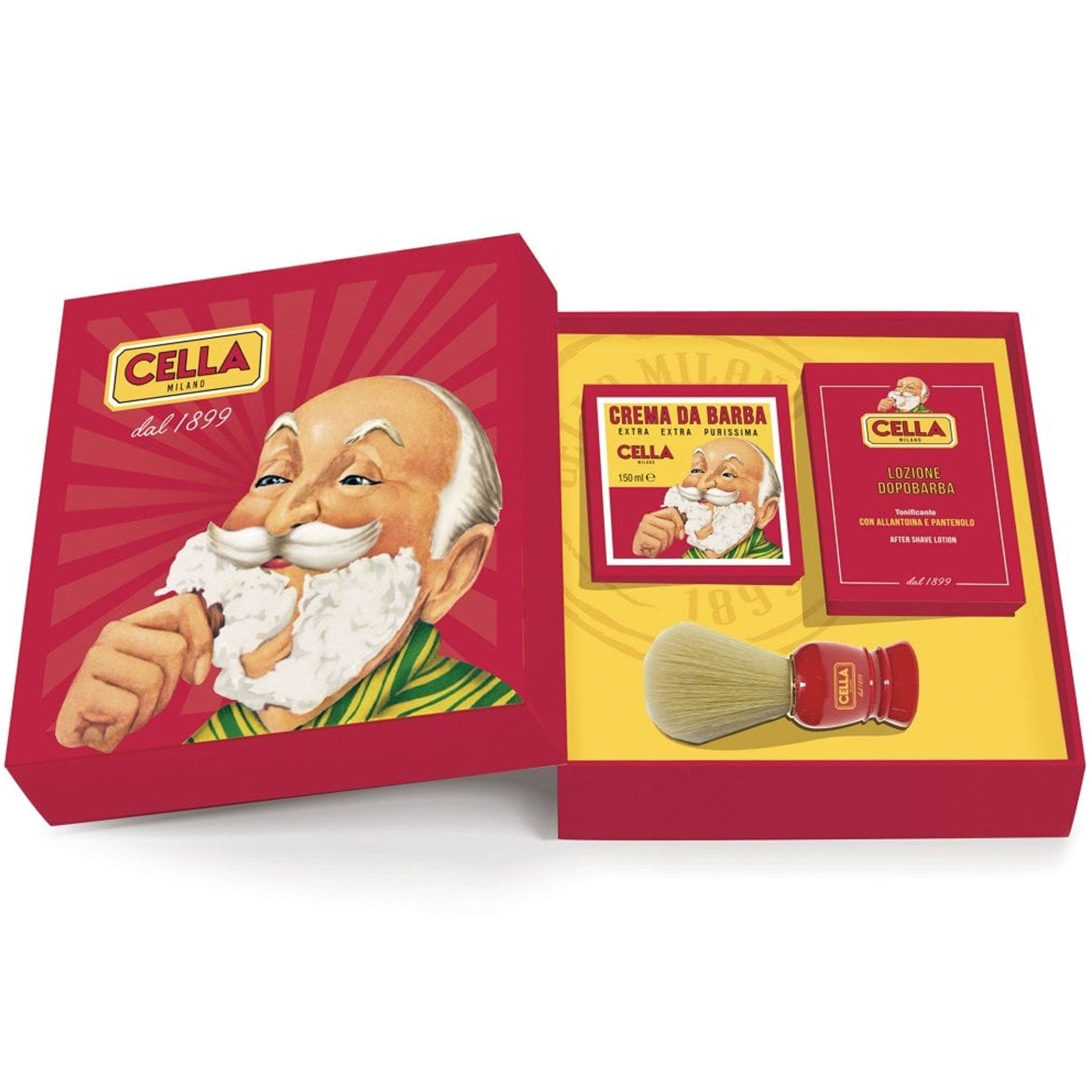 Cella Milano Shaving Trio Set - Red