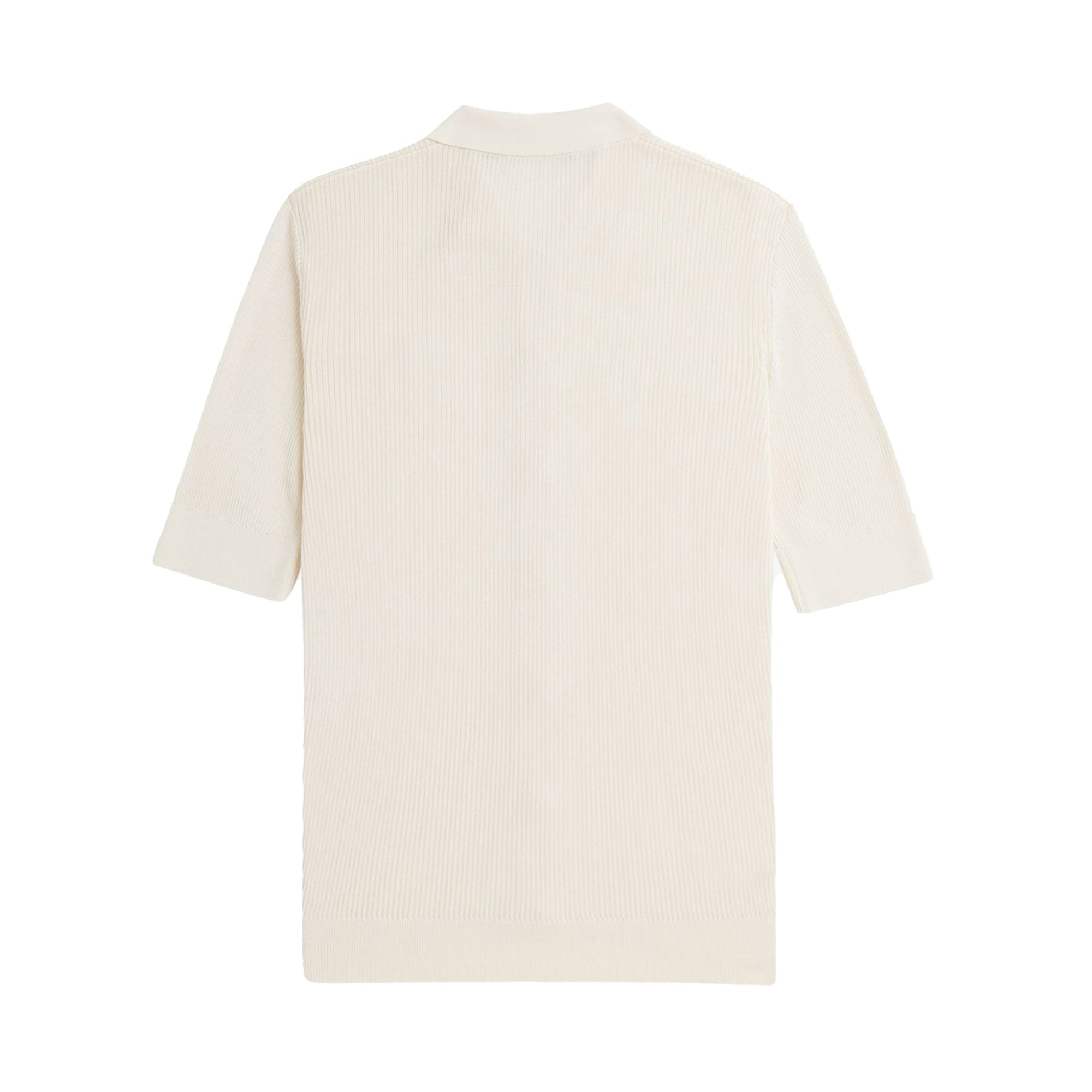 Fred Perry Womens Ribbed Knitted Shirt - Ecru