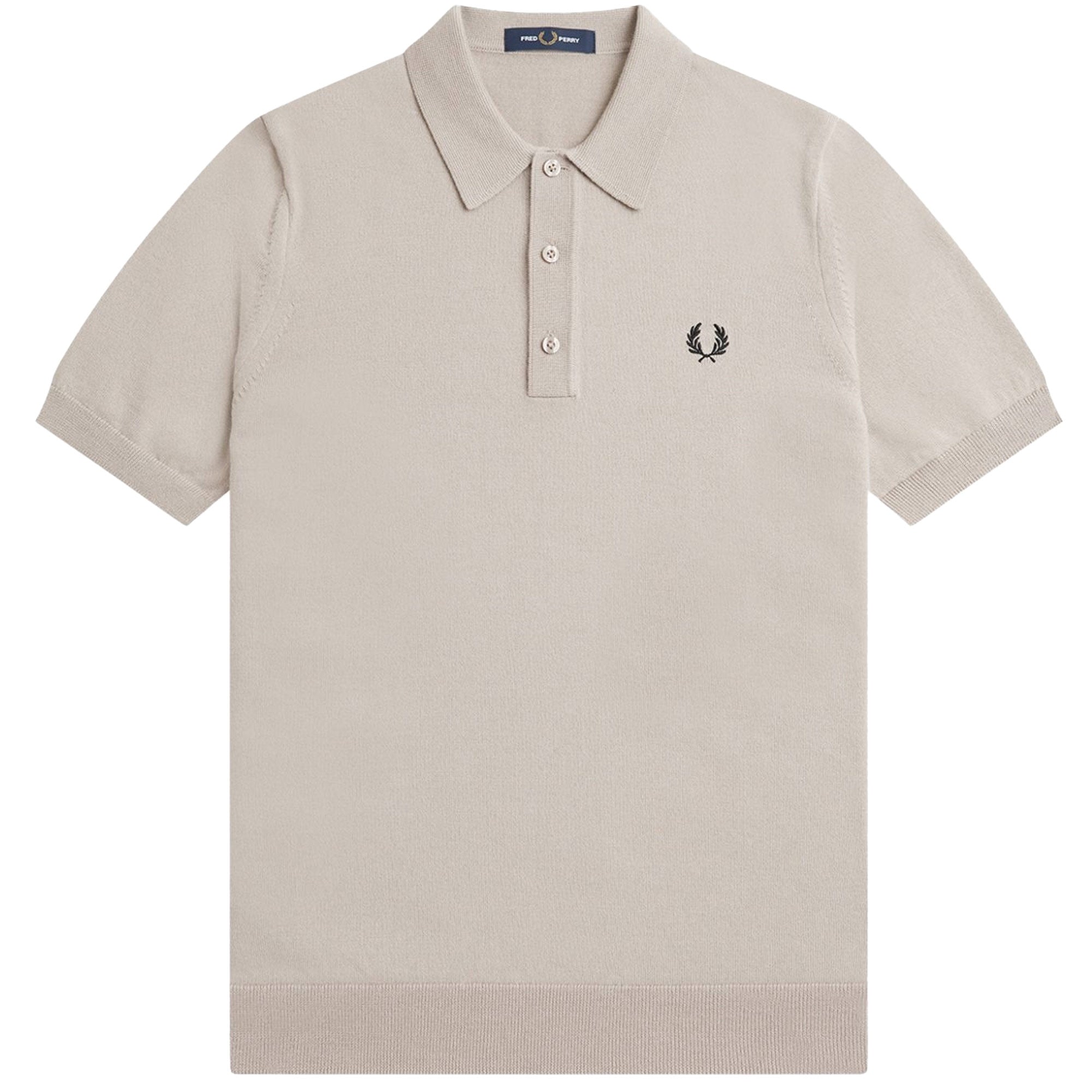 Fred Perry K7623 Classic Knitted Shirt - Porridge