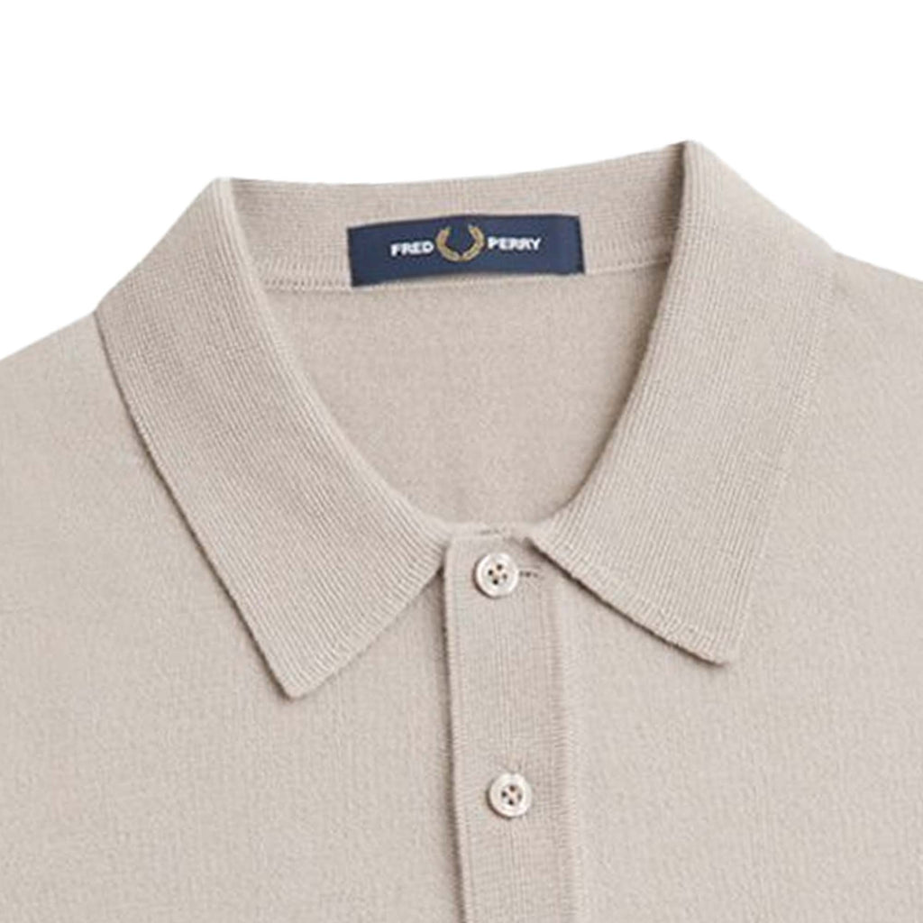 Fred Perry K7623 Classic Knitted Shirt - Porridge