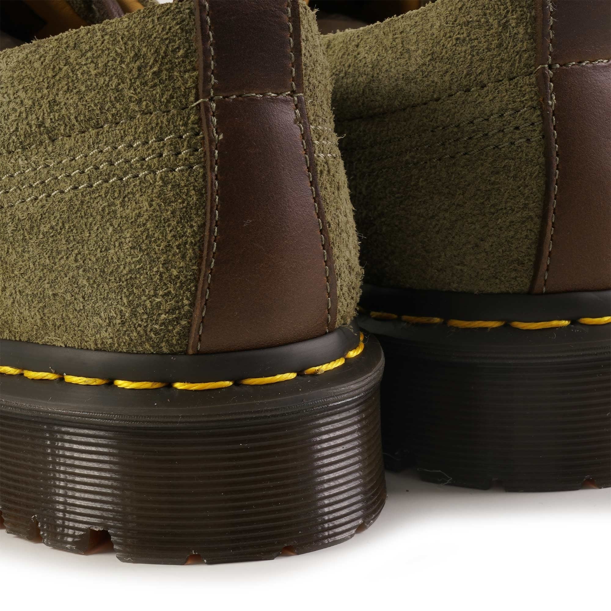 Dr. Martens Lowell 4-Eye Moc Toe Shoe - Olive Suede