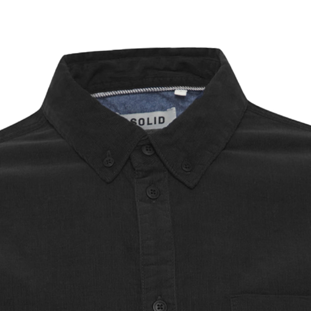 Solid Clothing Juan Corduroy Shirt - Black