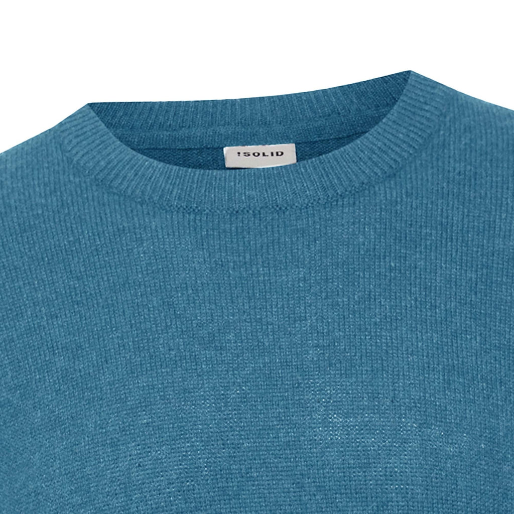 Solid Clothing Dyllon Pullover Jumper - Faded Denim