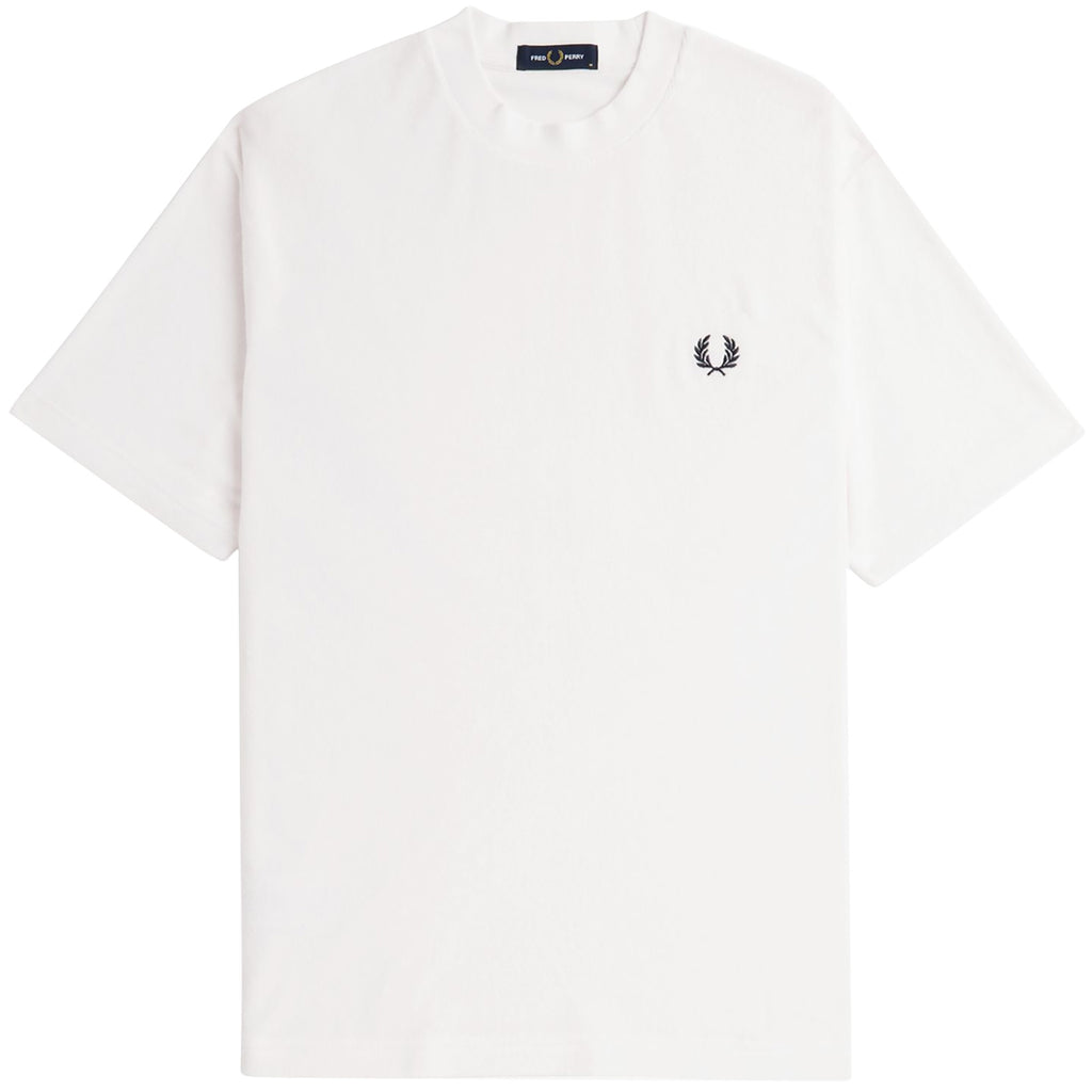 Fred Perry Relaxed Towelling T-Shirt - Snow White