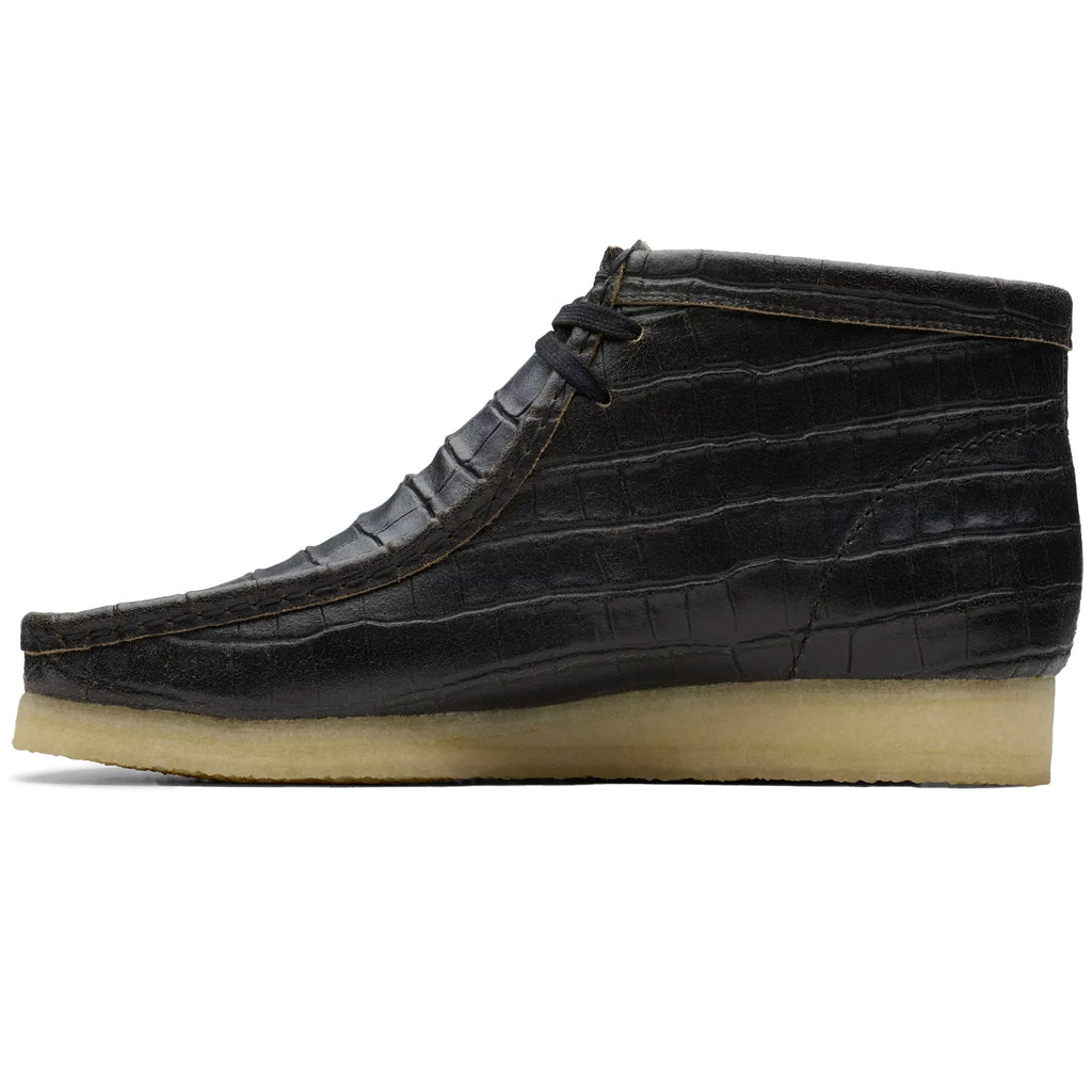 Clarks Originals Wallabee - Black Crocodile Distress