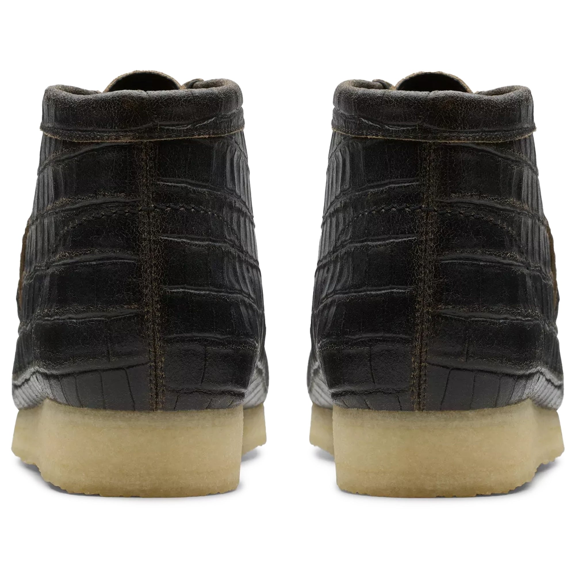 Clarks Originals Wallabee - Black Crocodile Distress