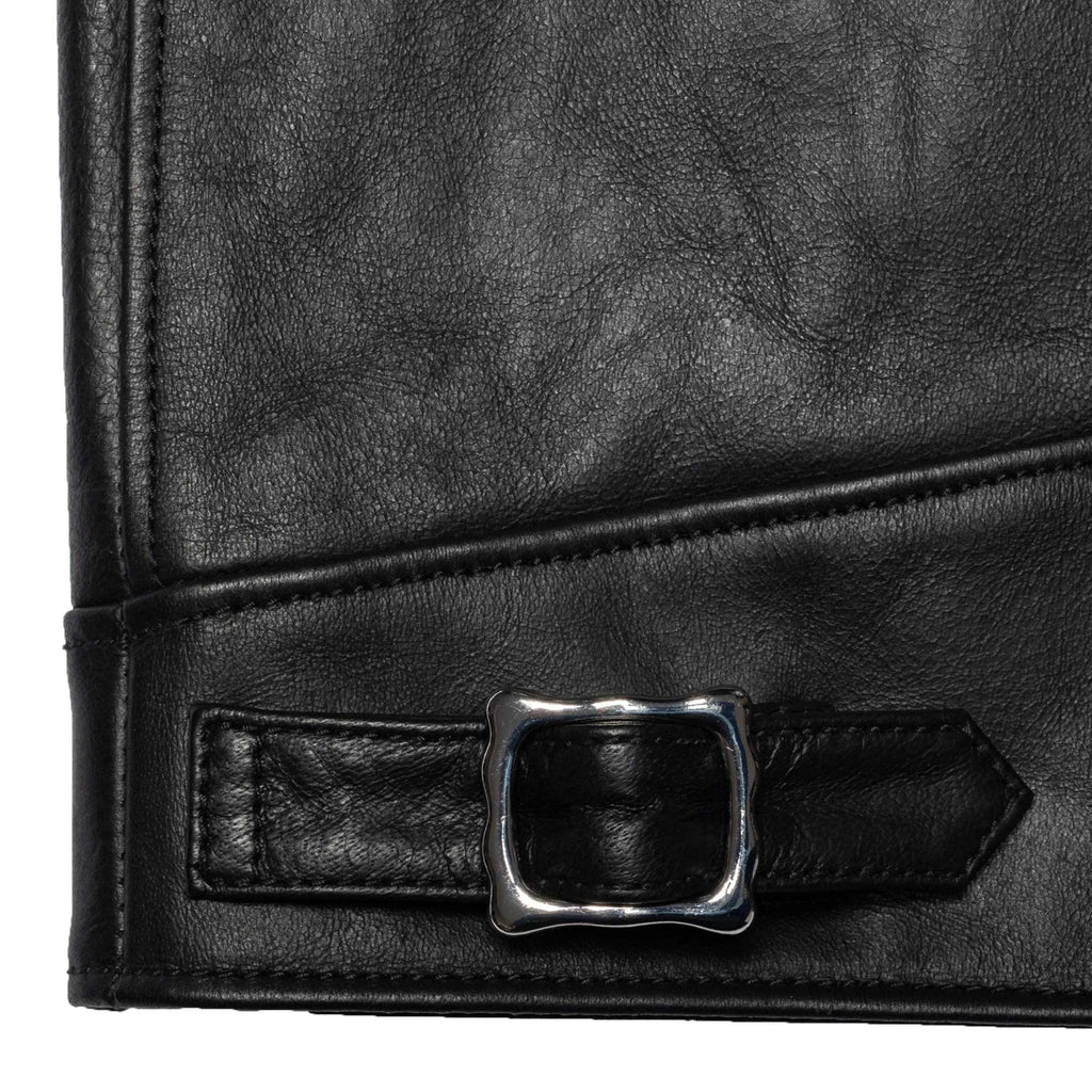 Nudie Jeans Eddy Rider Leather Jacket - Black