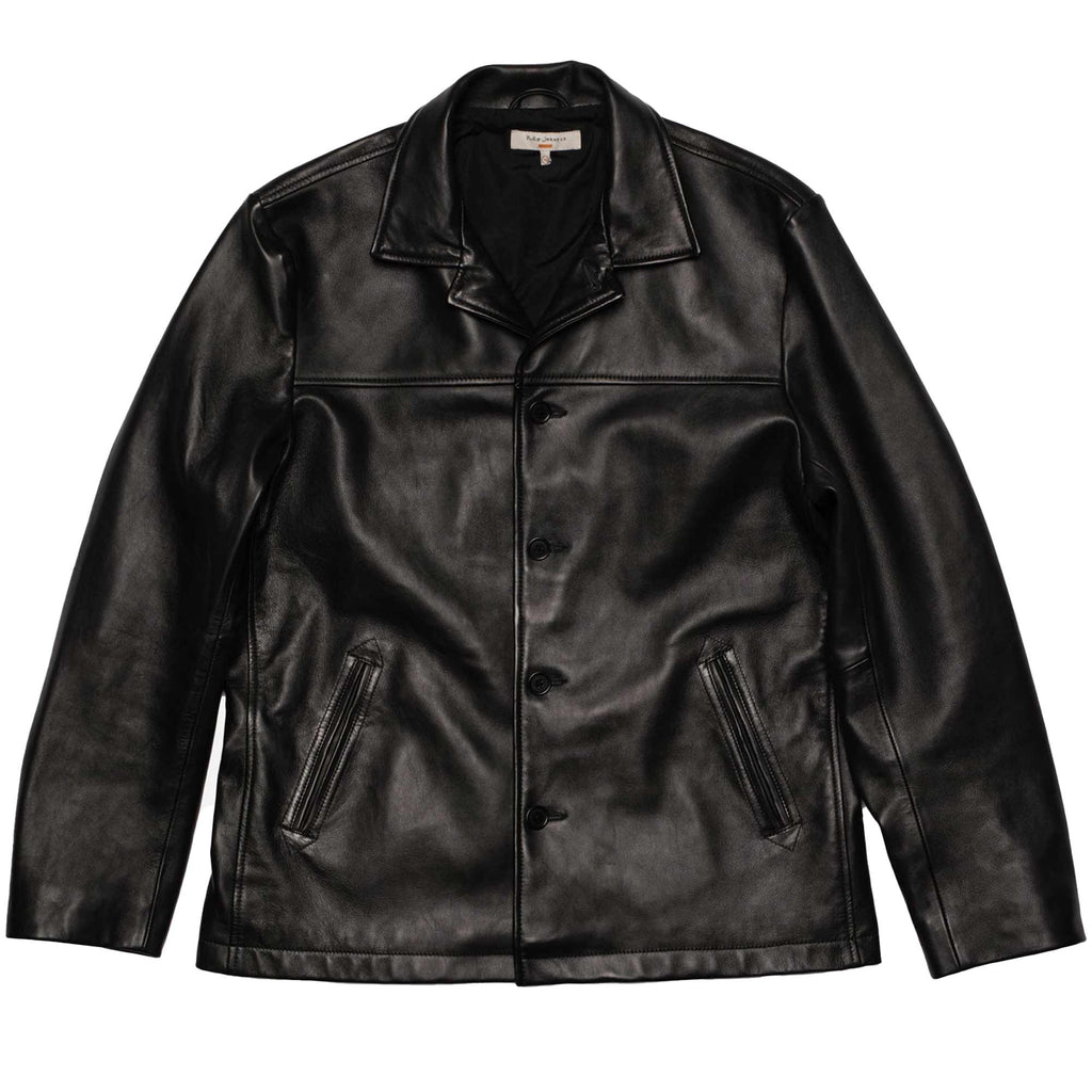 Nudie Jeans Ferry Leather Jacket - Black