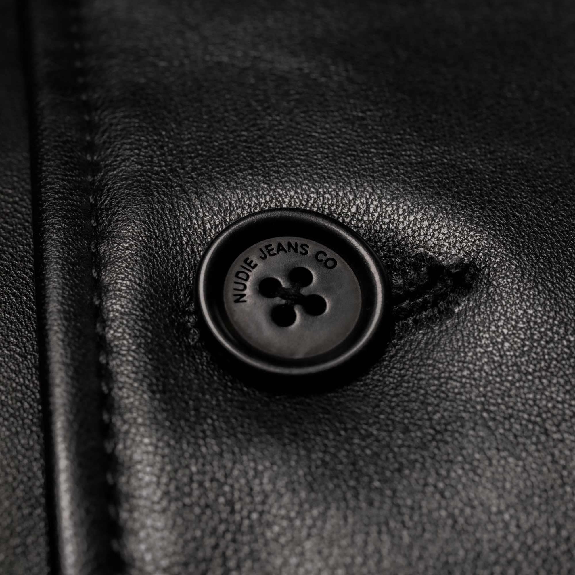 Nudie Jeans Ferry Leather Jacket - Black