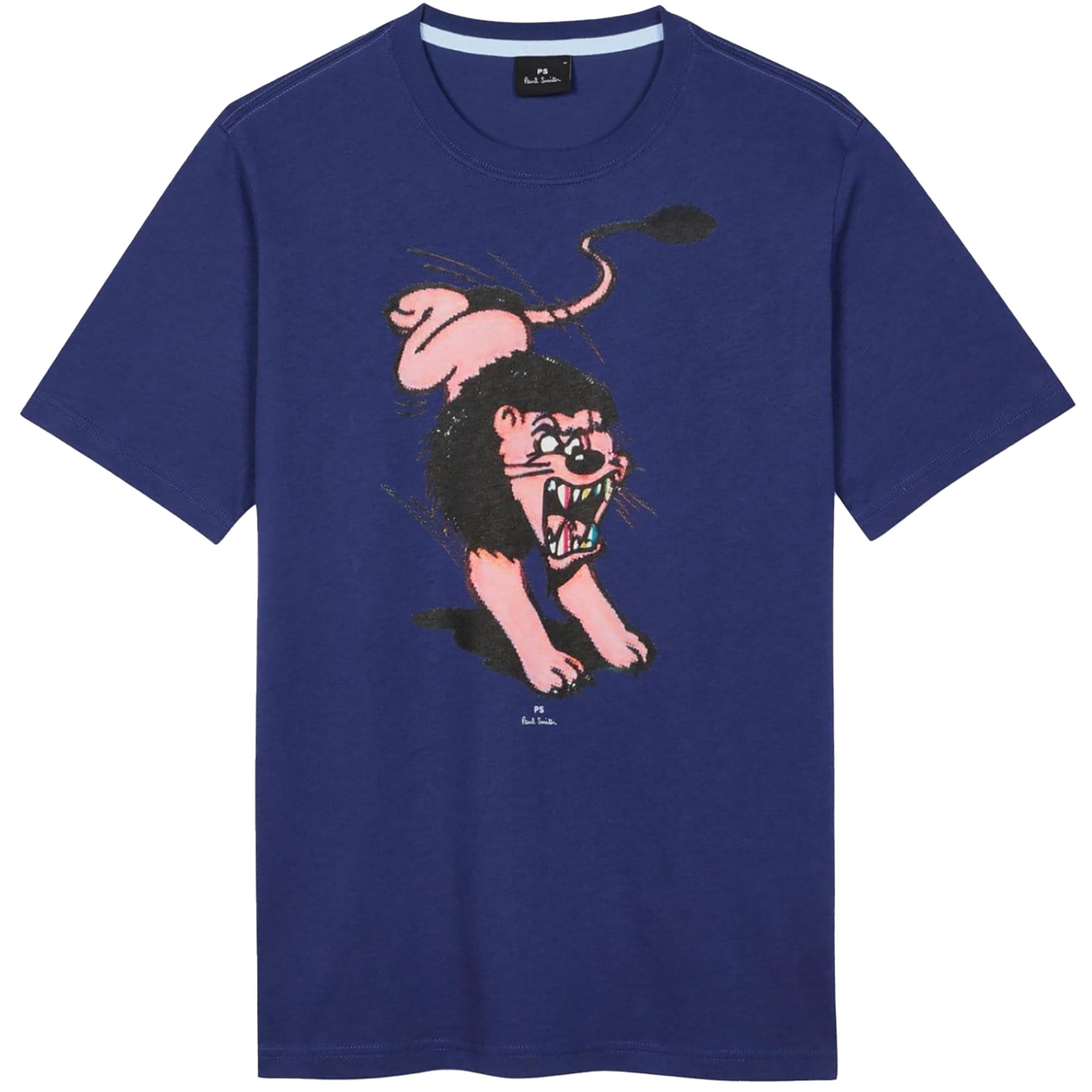 Paul Smith Regular Fit Lion T-Shirt - Blue