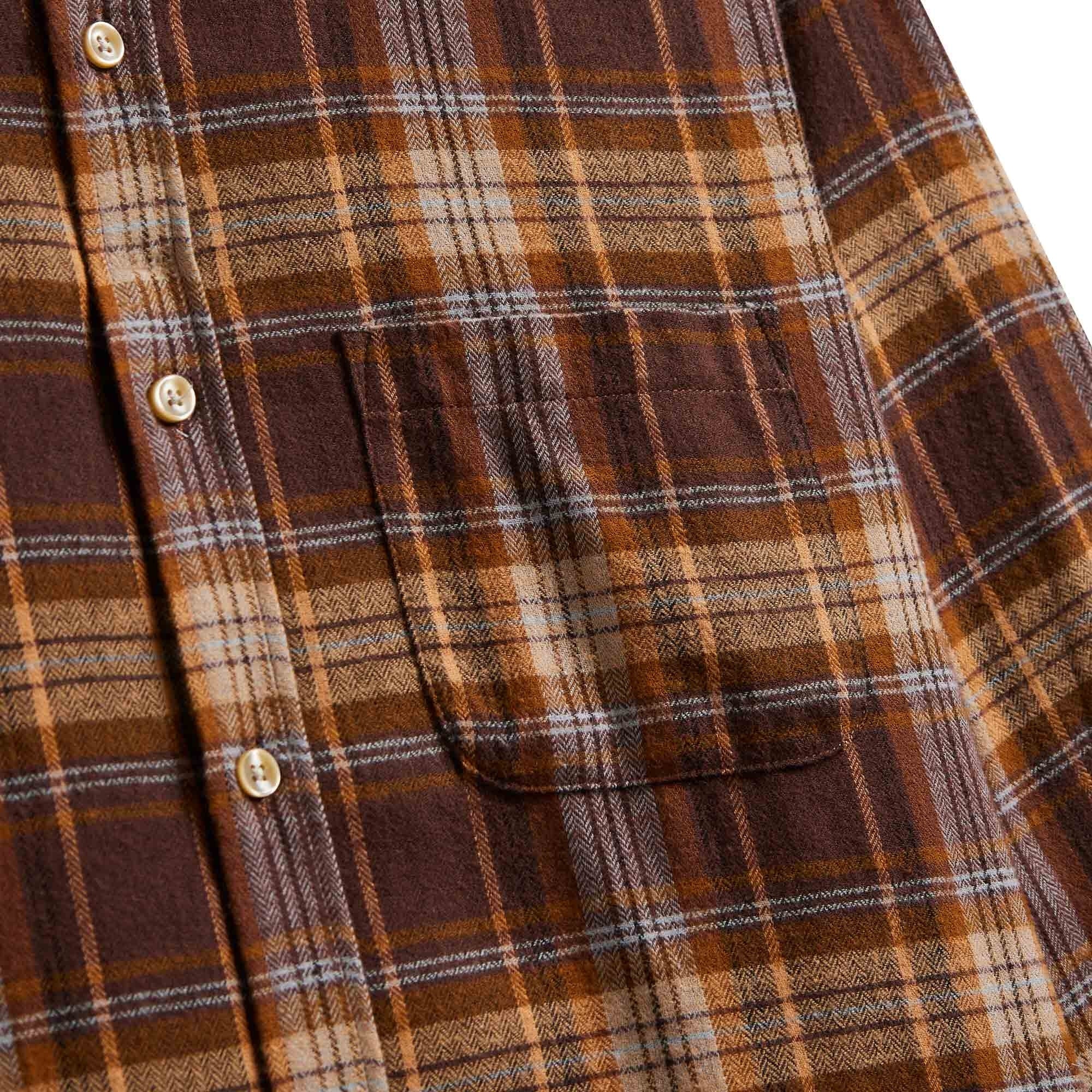 Portuguese Flannel Apollo Shirt - Brown