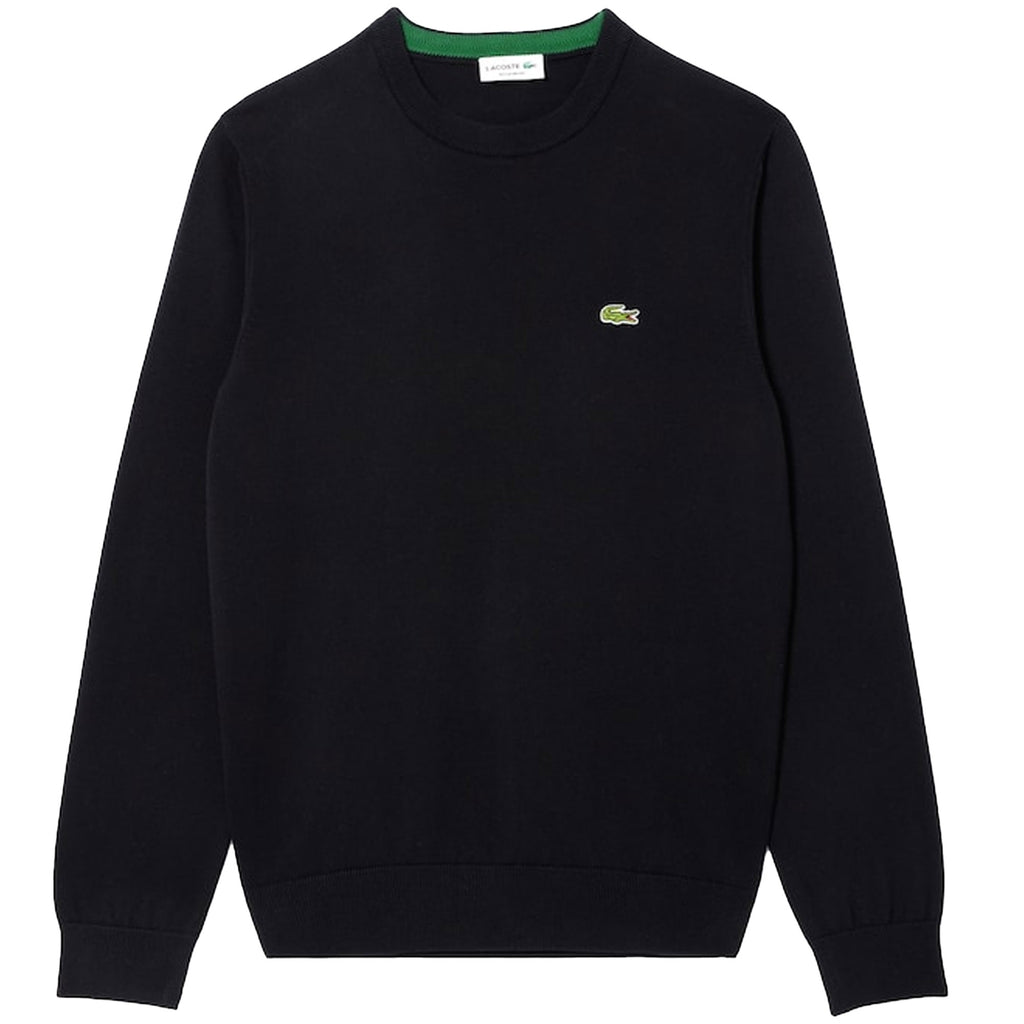 Lacoste Monochrome Crew Neck Sweater - Black