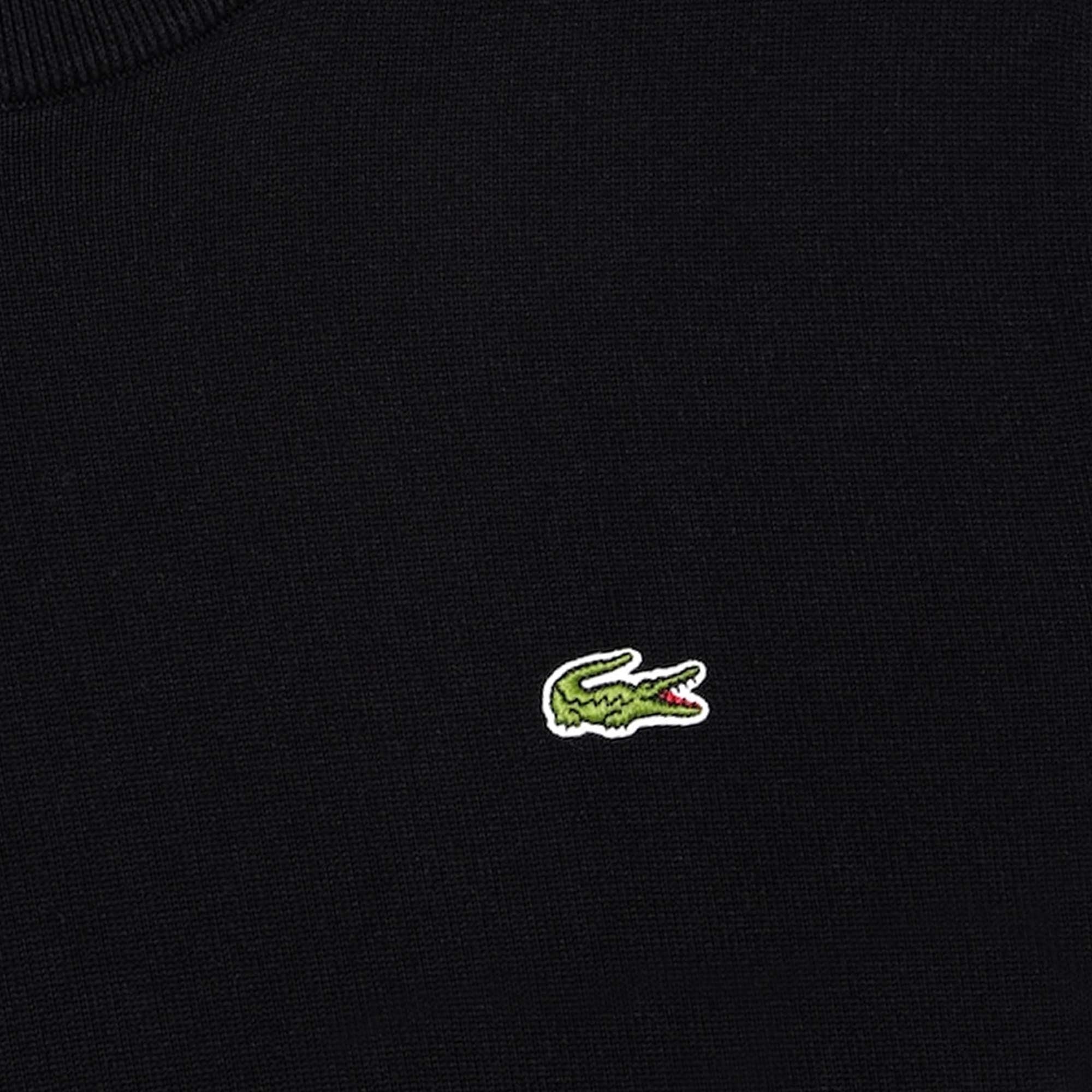 Lacoste Monochrome Crew Neck Sweater - Black