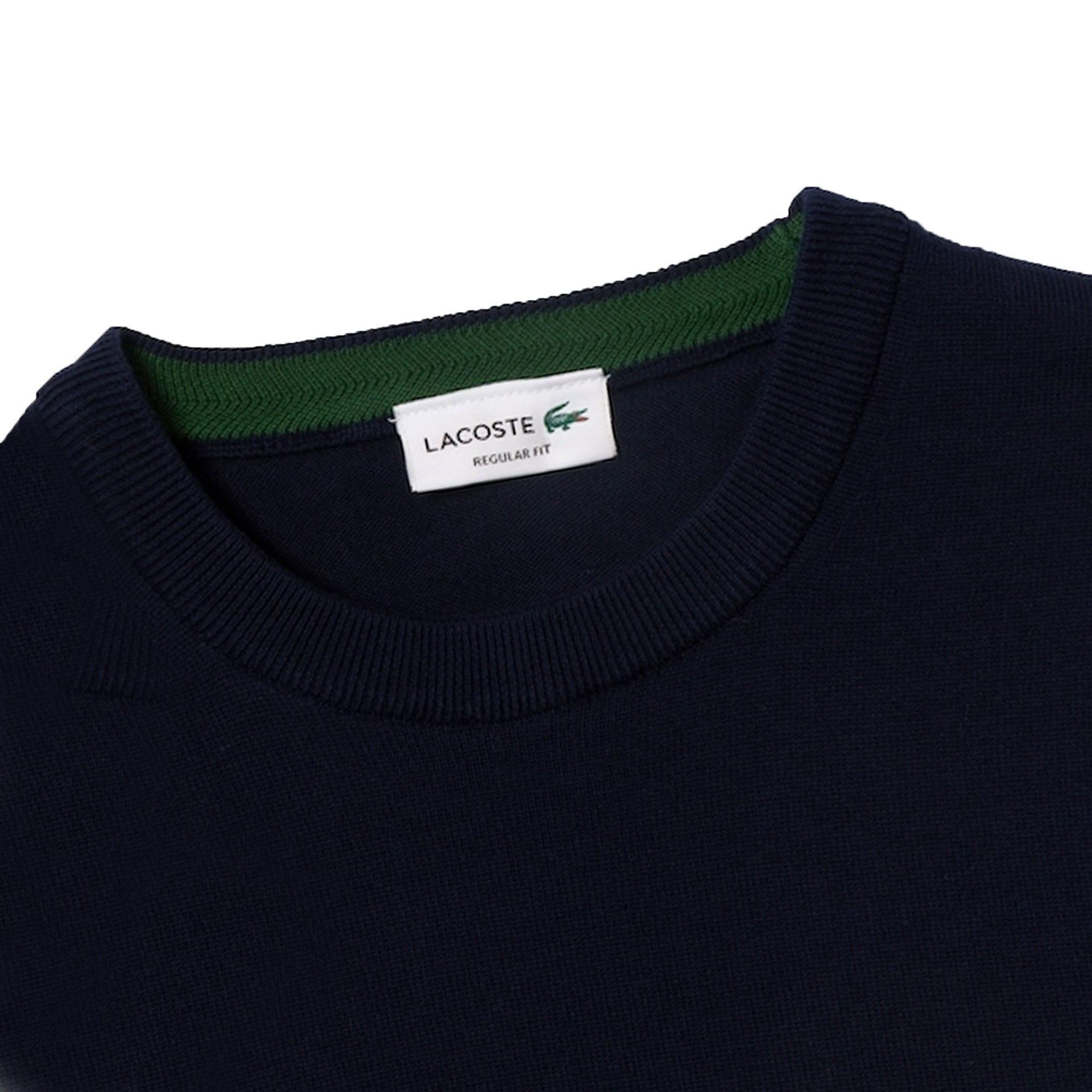 Lacoste Monochrome Crew Neck Sweater - Marine