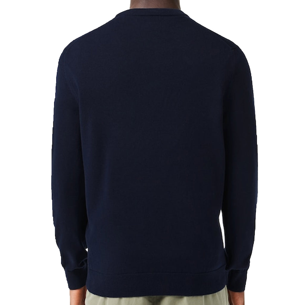 Lacoste Monochrome Crew Neck Sweater - Marine