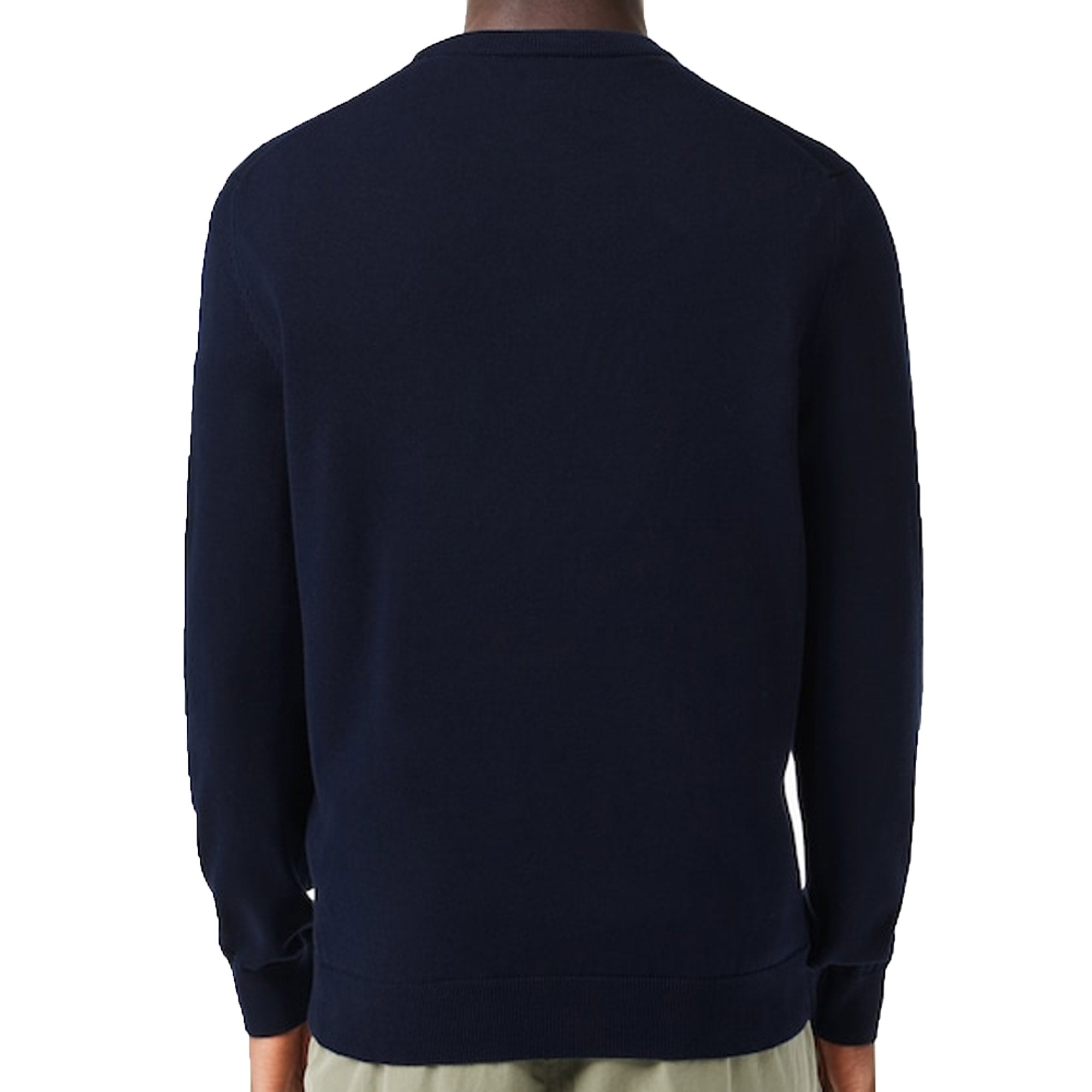 Lacoste Monochrome Crew Neck Sweater - Marine