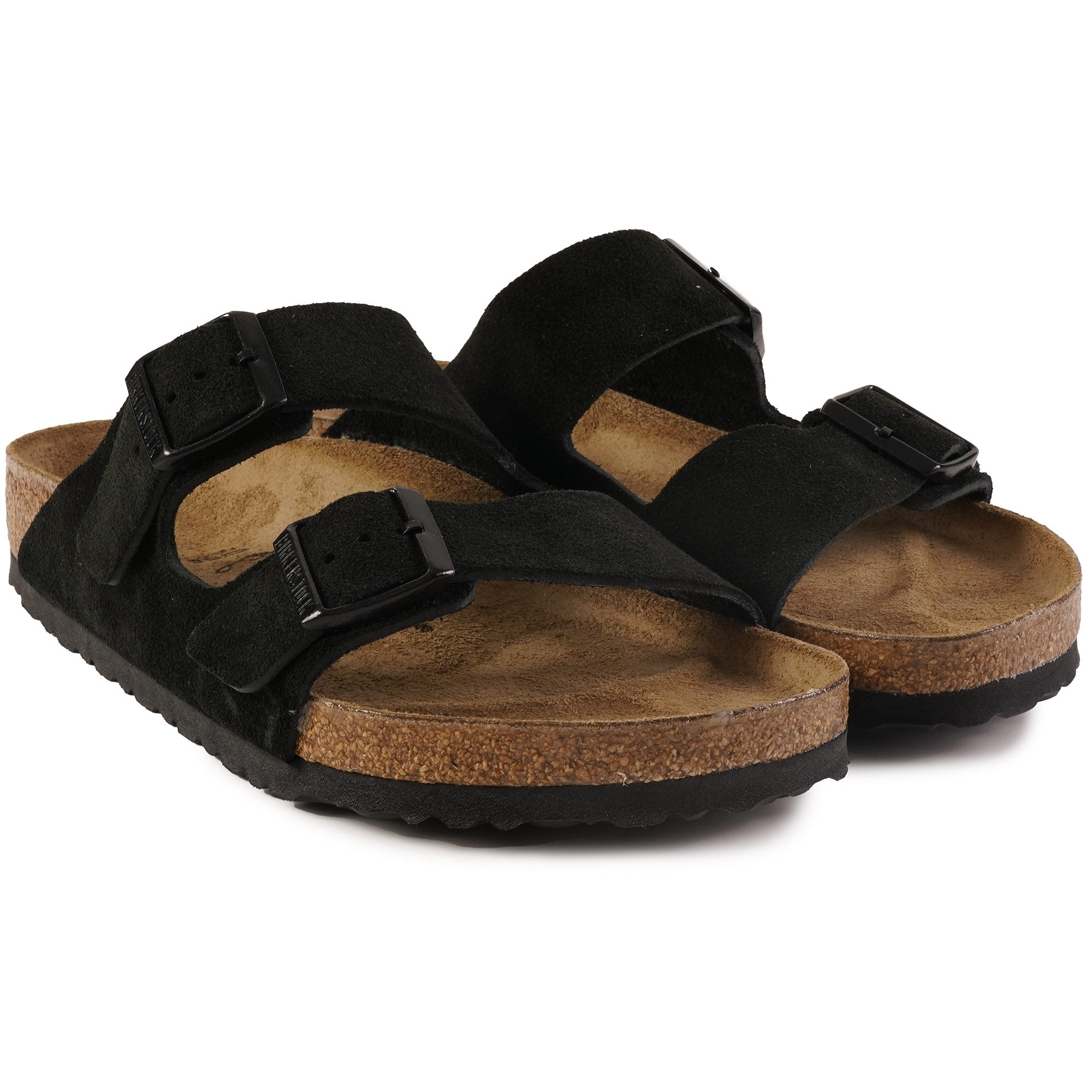 Birkenstock Womens Arizona Suede Leather - Black